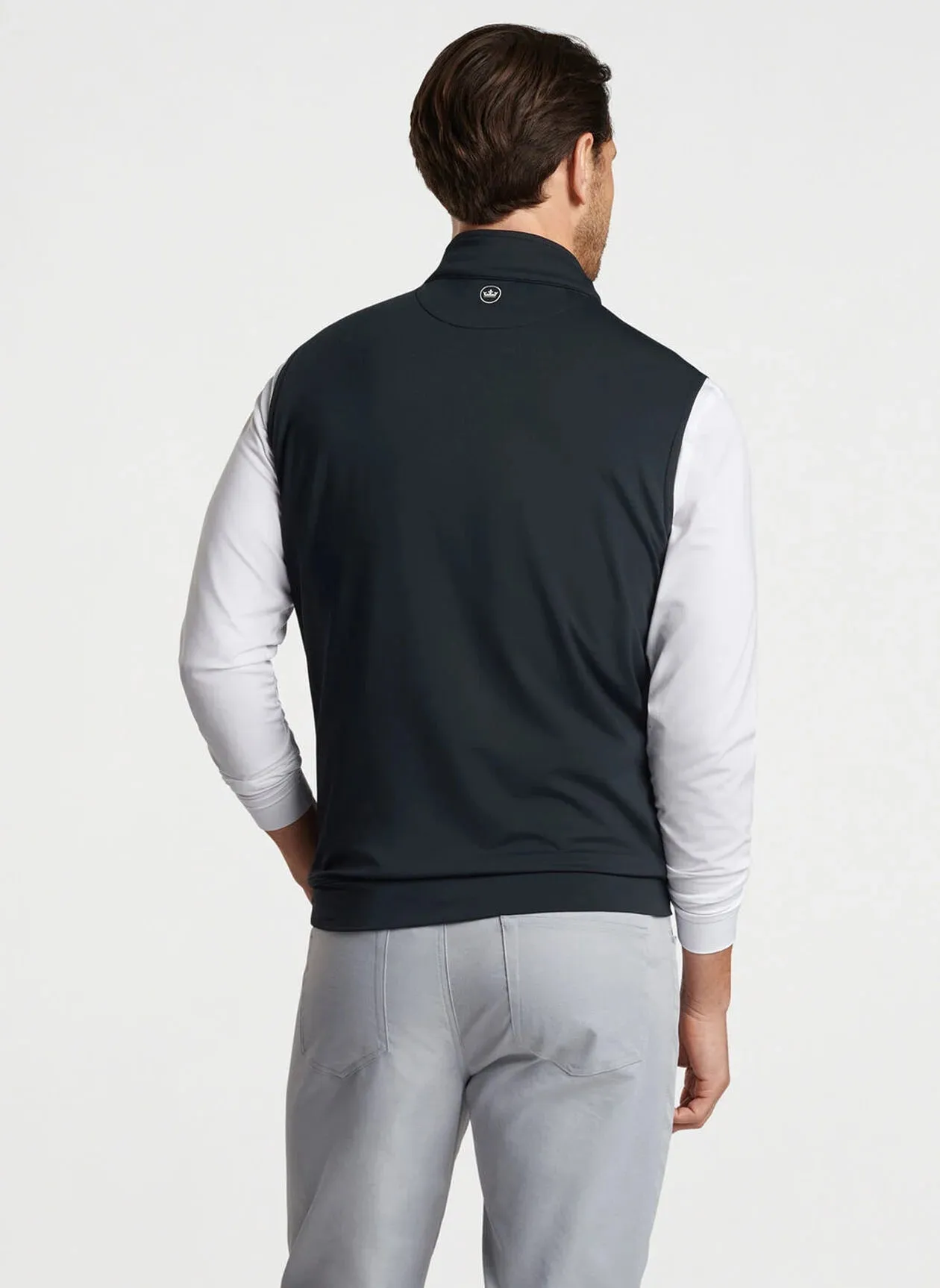 Peter Millar Galway Stretch Loop Terry Quarter-Zip Vest