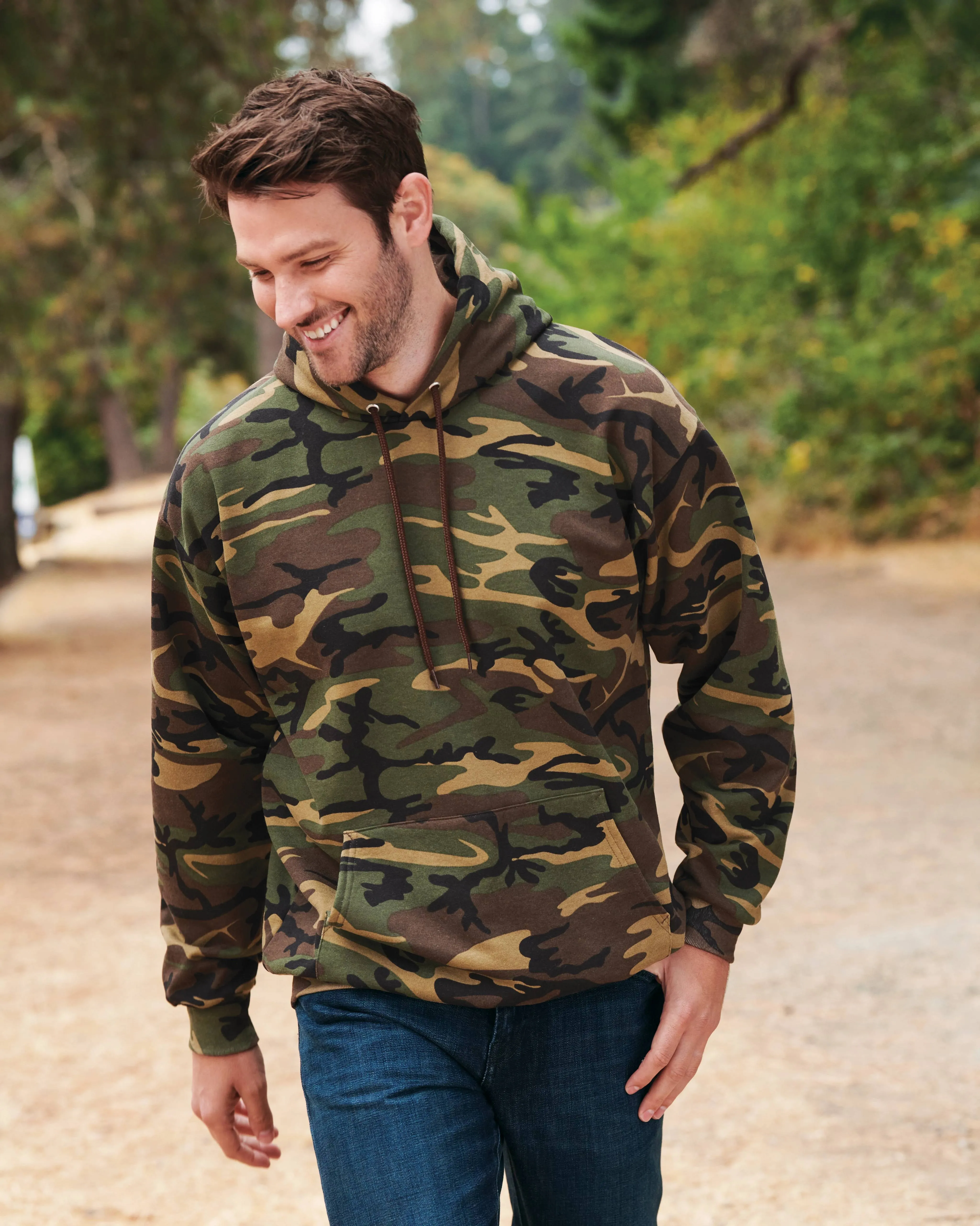 Port & Company Core Fleece Camo Pullover Hooded Sweatshirt
