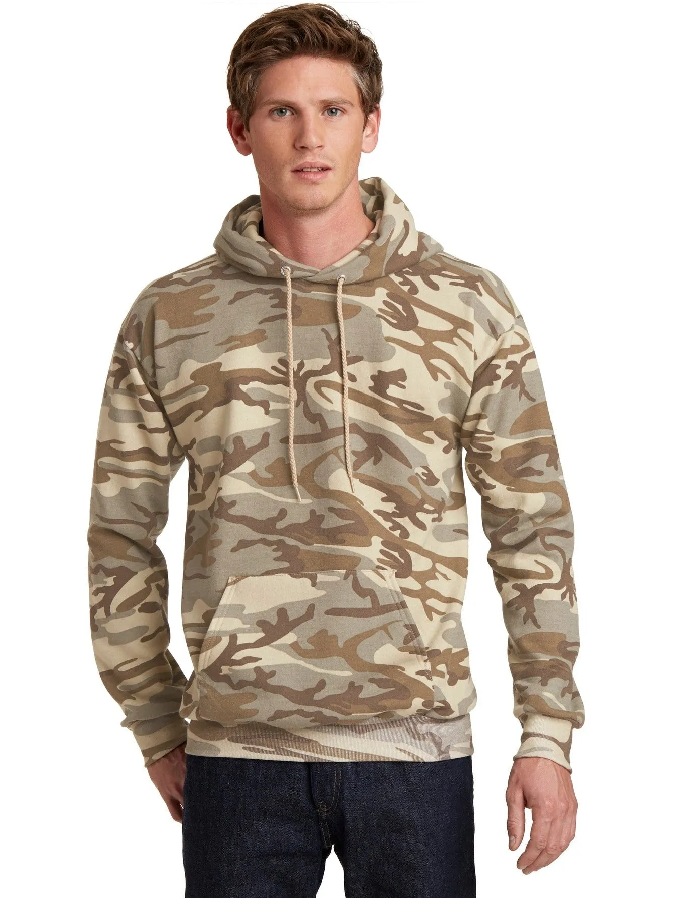 Port & Company Core Fleece Camo Pullover Hooded Sweatshirt