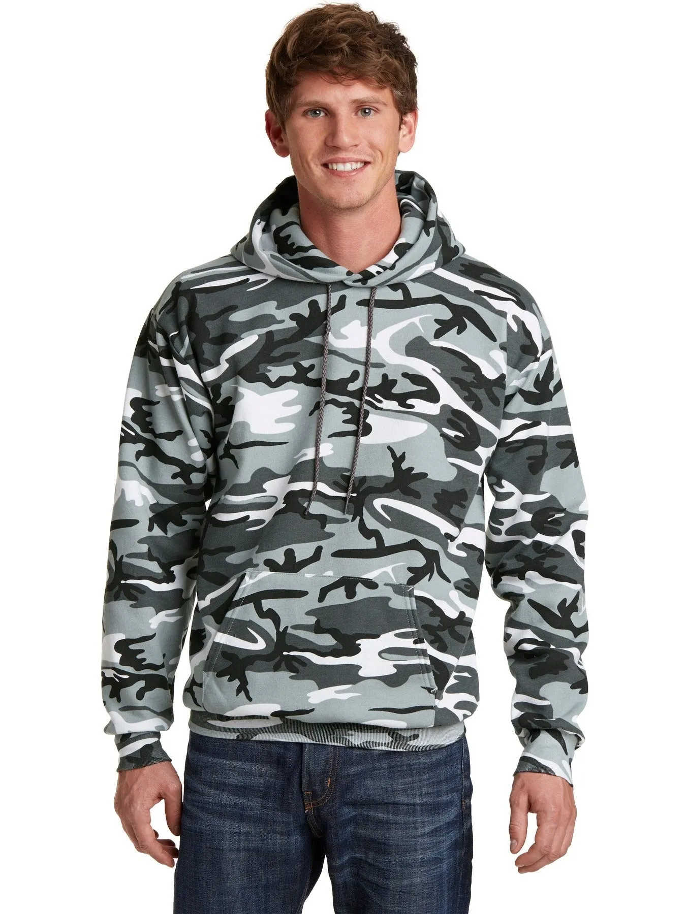 Port & Company Core Fleece Camo Pullover Hooded Sweatshirt