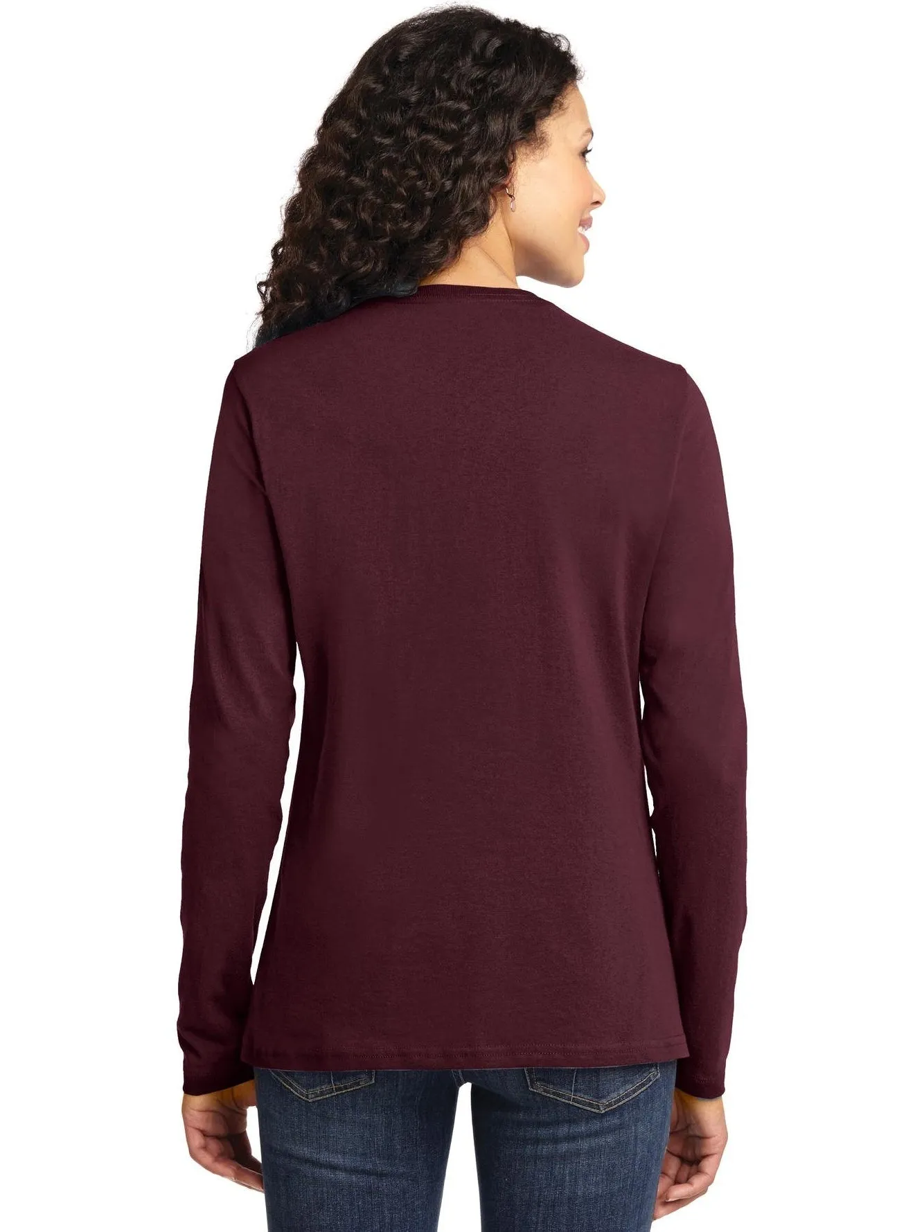 Port & Company Ladies Long Sleeve Cotton T-Shirt