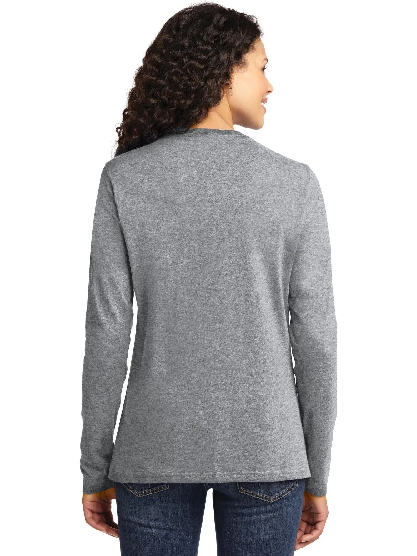 Port & Company Ladies Long Sleeve Cotton T-Shirt