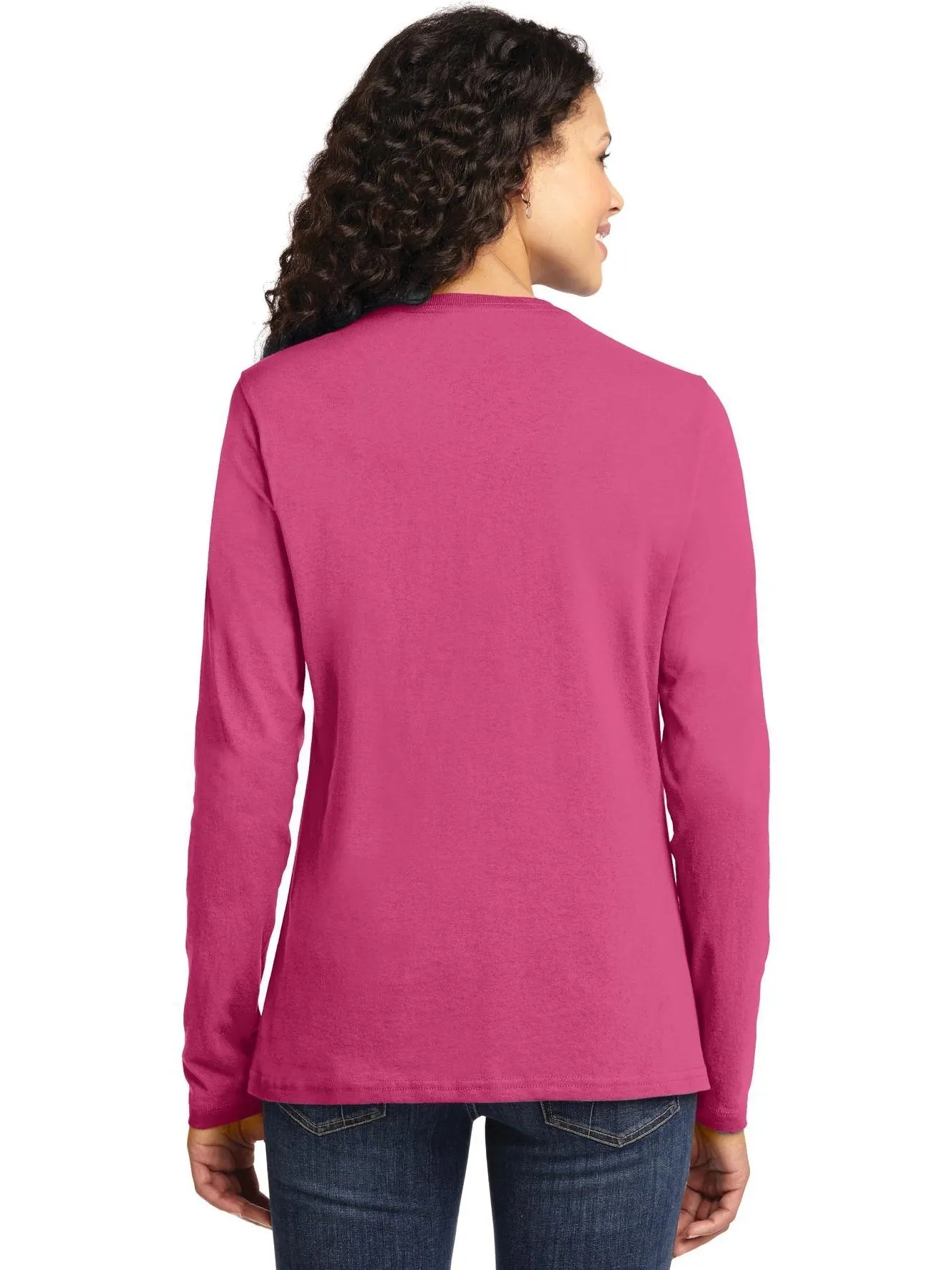 Port & Company Ladies Long Sleeve Cotton T-Shirt