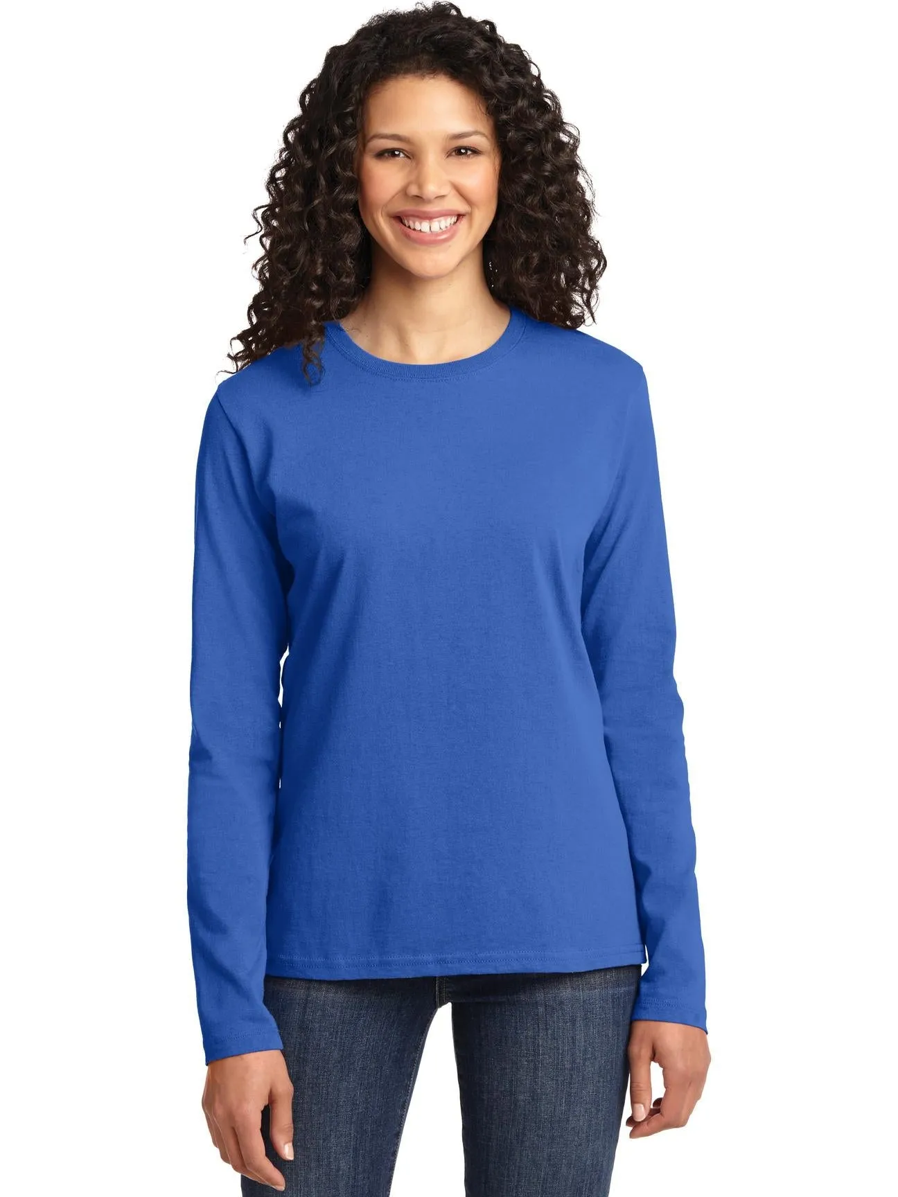 Port & Company Ladies Long Sleeve Cotton T-Shirt