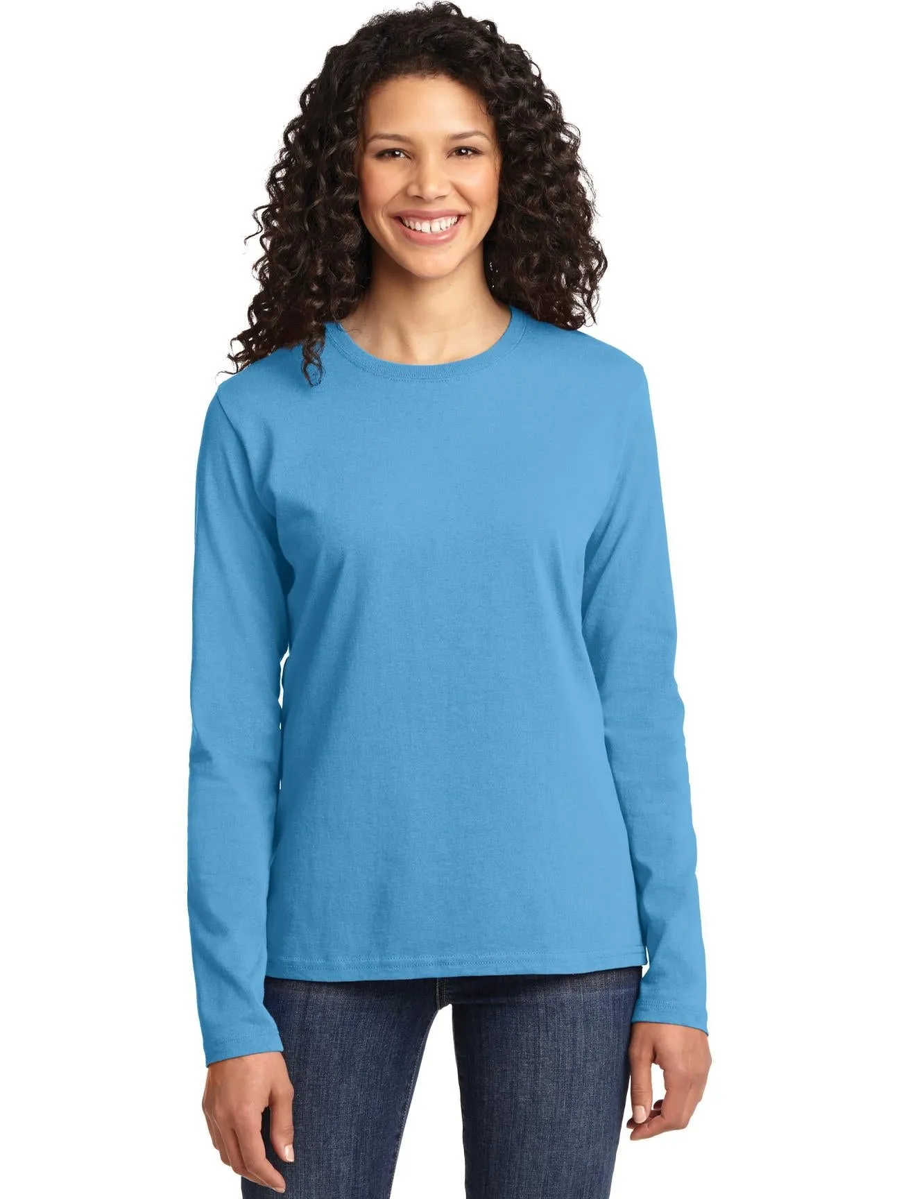 Port & Company Ladies Long Sleeve Cotton T-Shirt