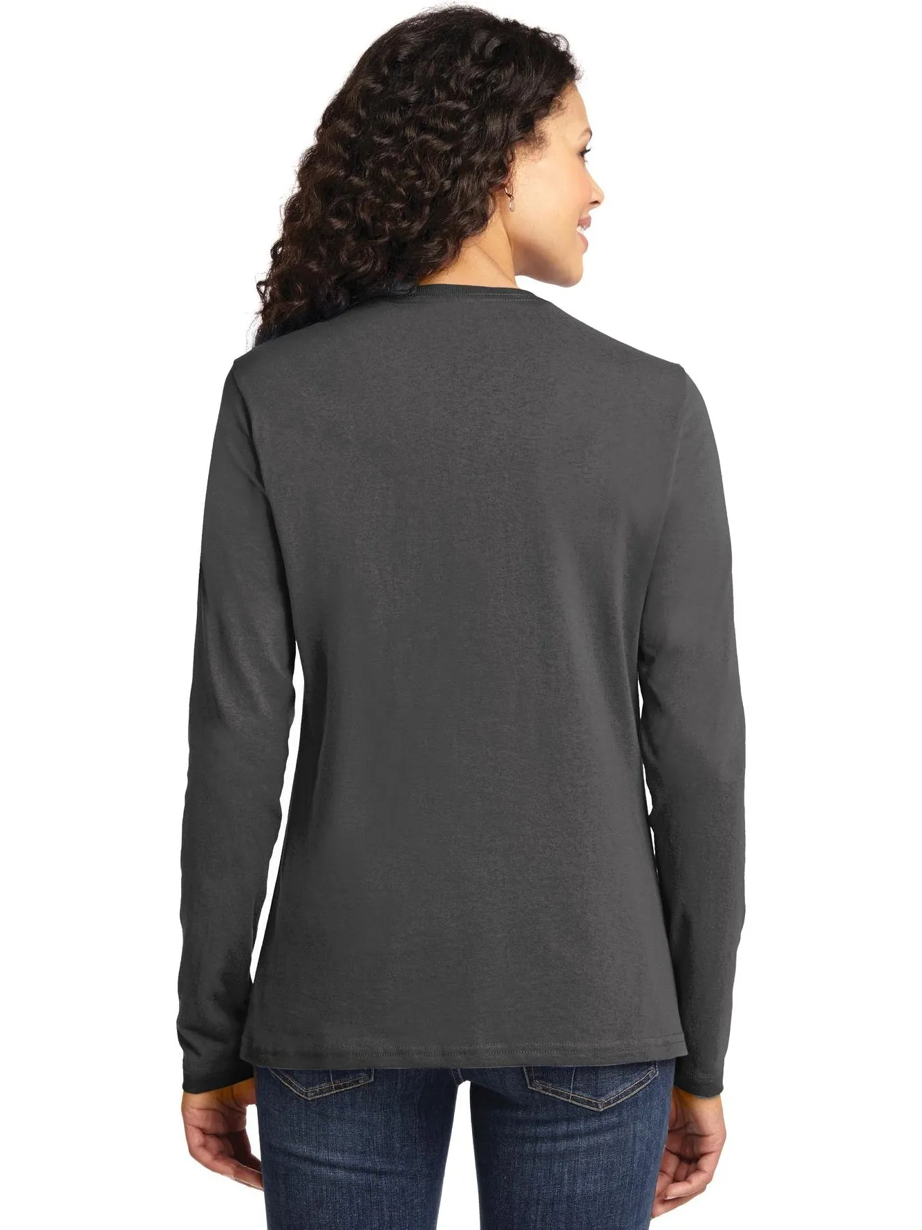Port & Company Ladies Long Sleeve Cotton T-Shirt