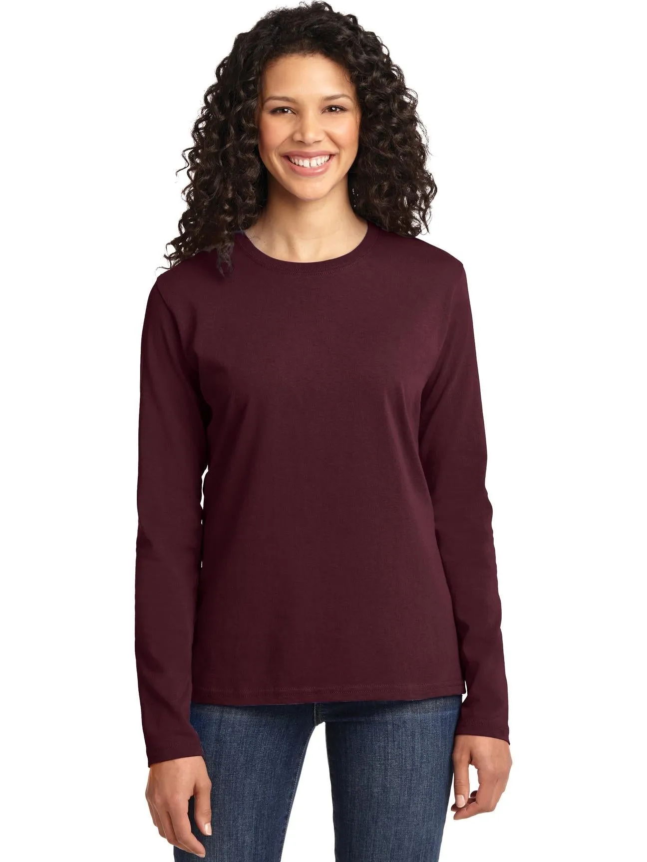 Port & Company Ladies Long Sleeve Cotton T-Shirt