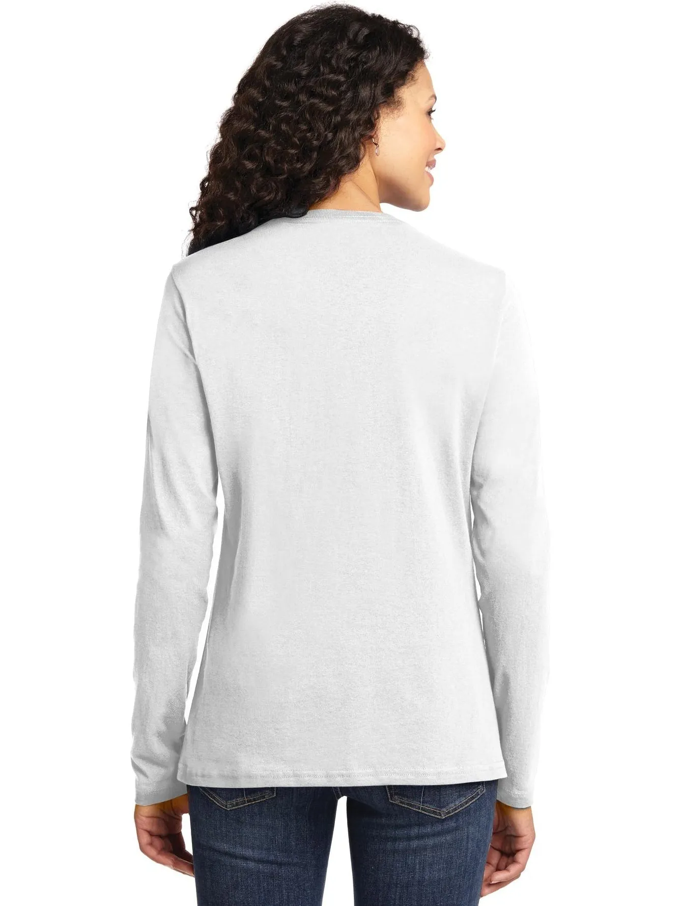 Port & Company Ladies Long Sleeve Cotton T-Shirt