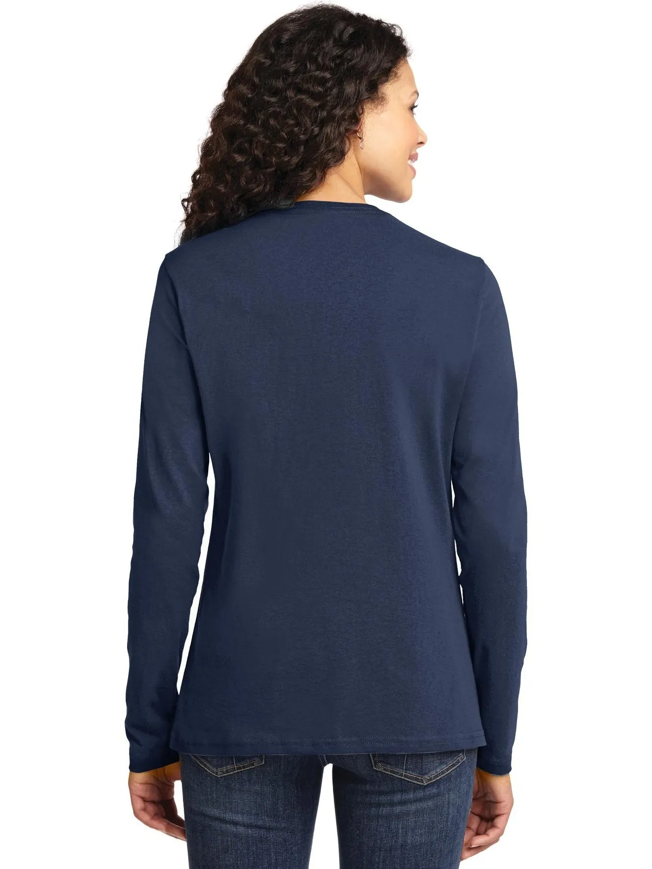 Port & Company Ladies Long Sleeve Cotton T-Shirt