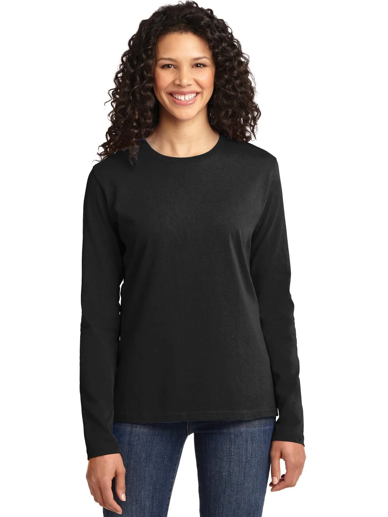 Port & Company Ladies Long Sleeve Cotton T-Shirt