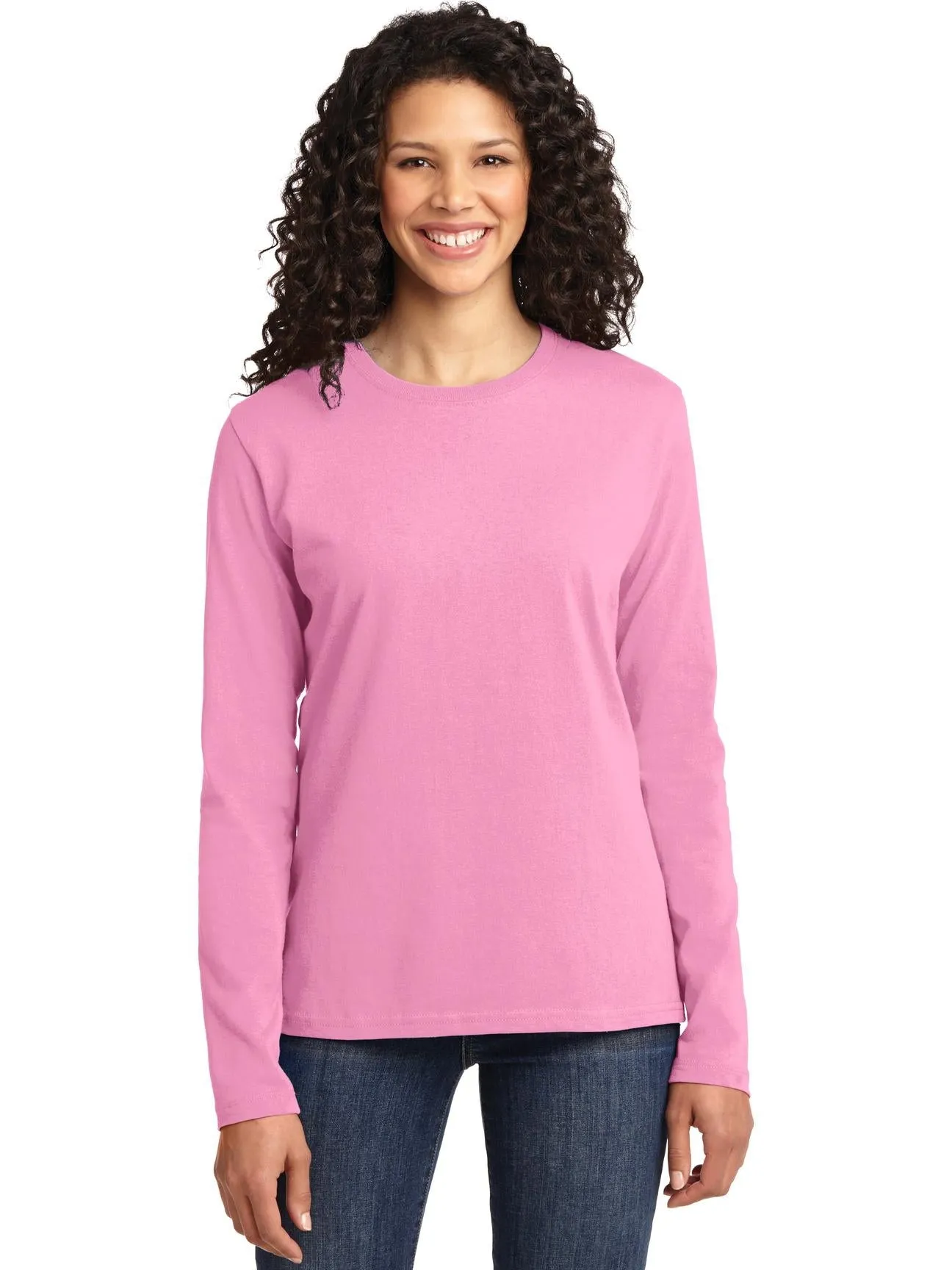 Port & Company Ladies Long Sleeve Cotton T-Shirt
