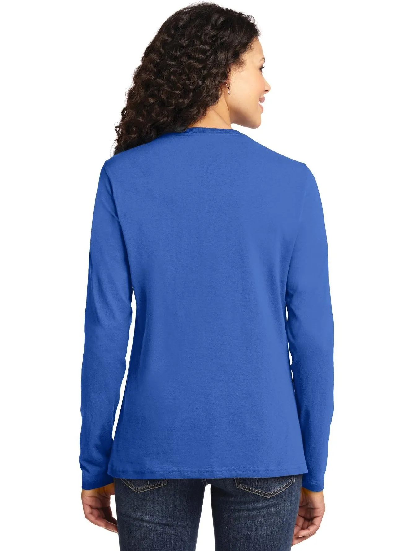 Port & Company Ladies Long Sleeve Cotton T-Shirt
