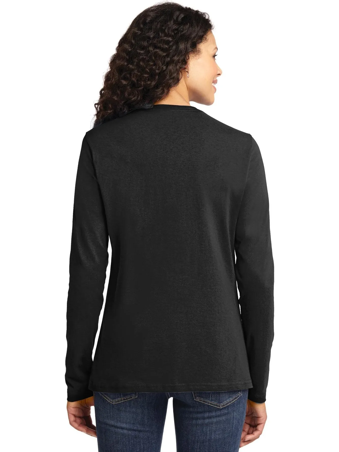 Port & Company Ladies Long Sleeve Cotton T-Shirt