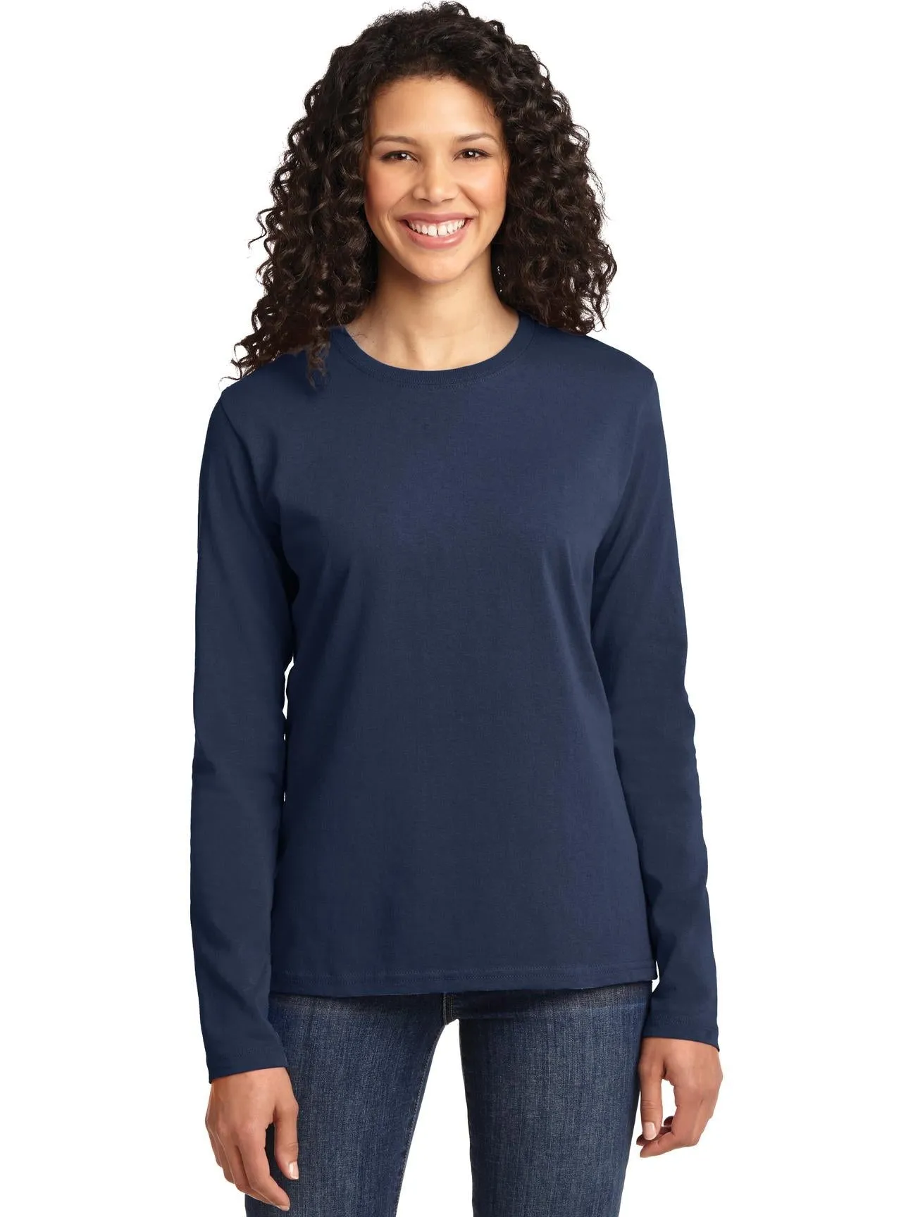Port & Company Ladies Long Sleeve Cotton T-Shirt