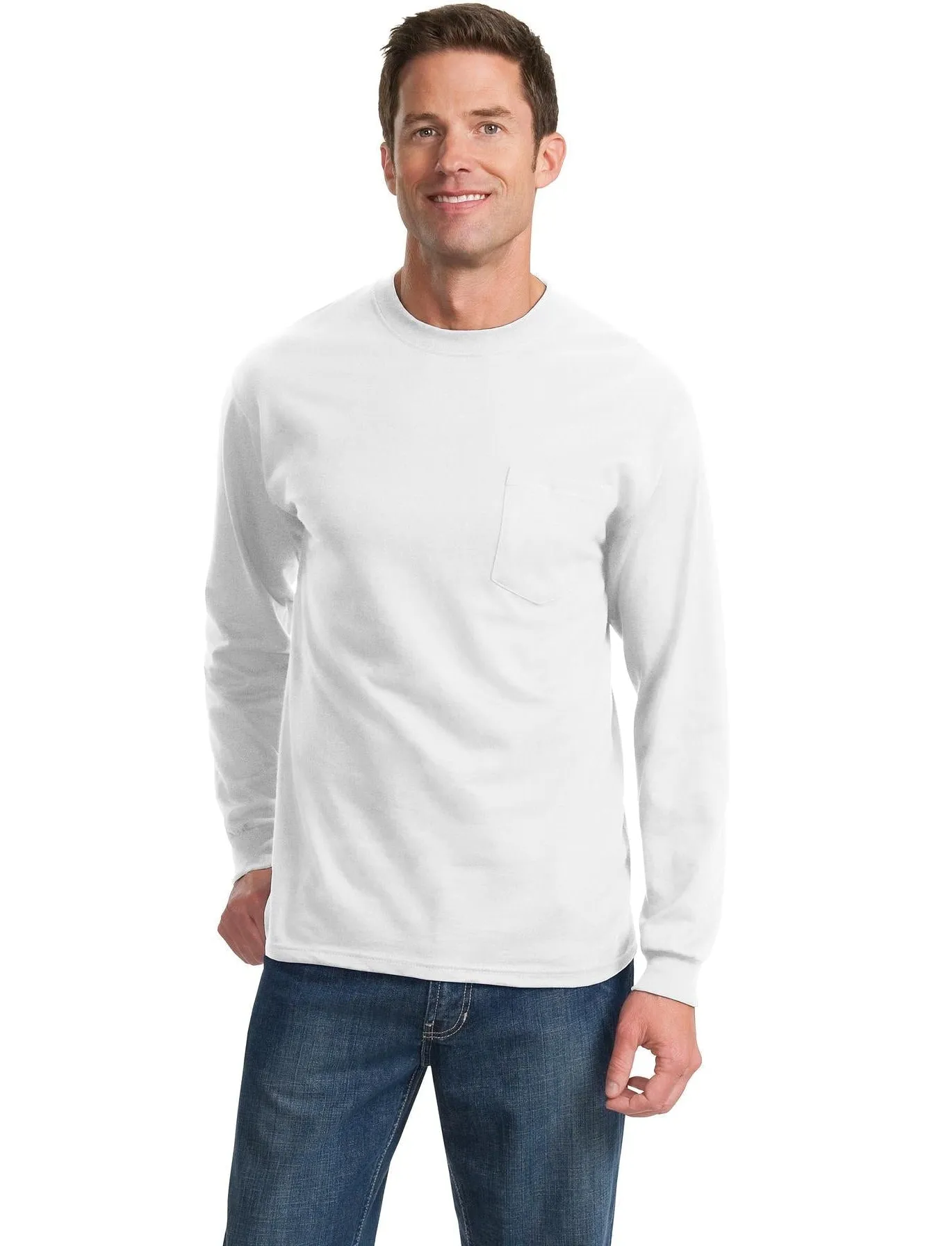 Port & Company Long Sleeve T-Shirt with Pocket