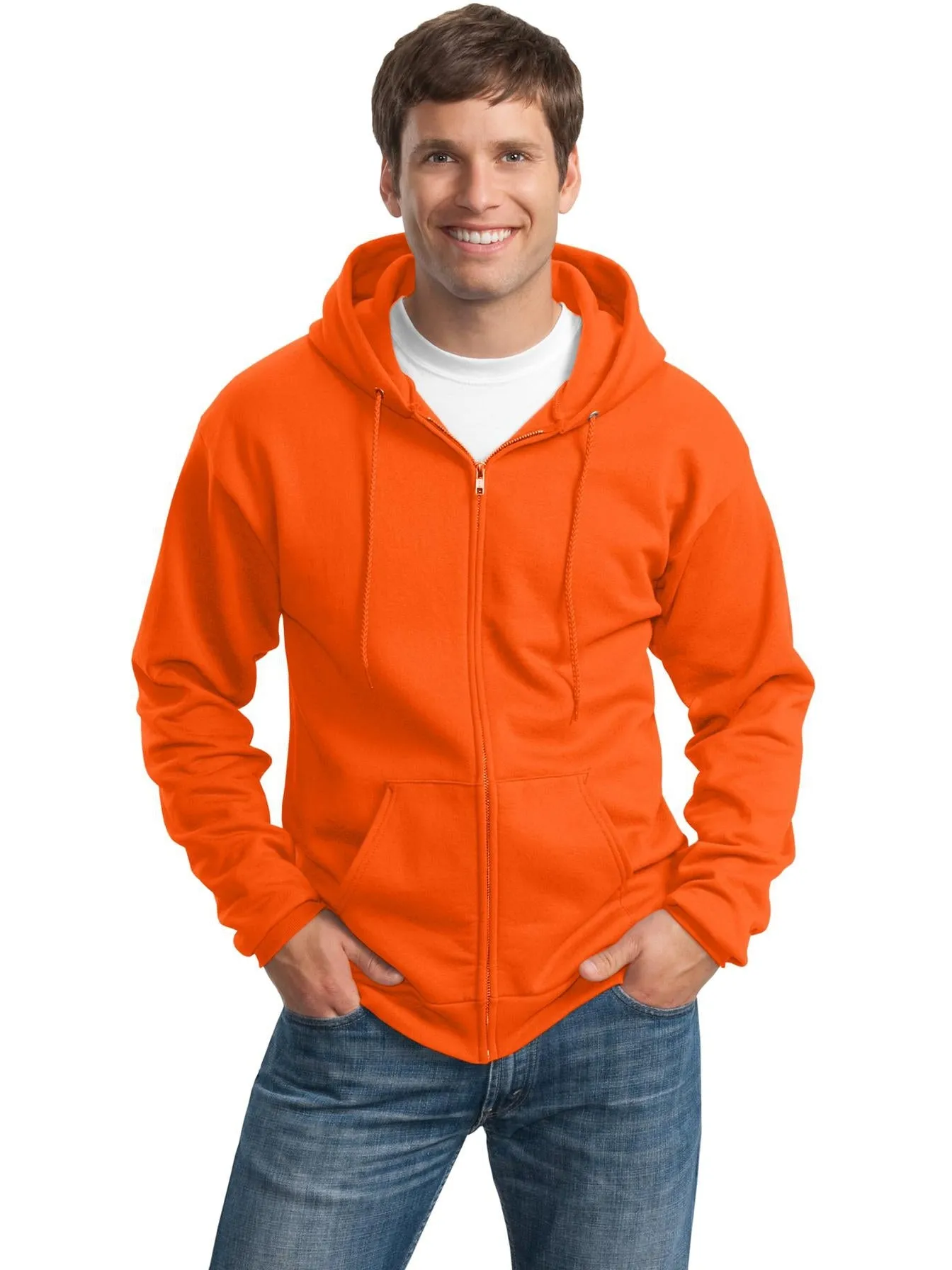 Port & Company Tall Ultimate Full- Zip Hooded Sweatshirt
