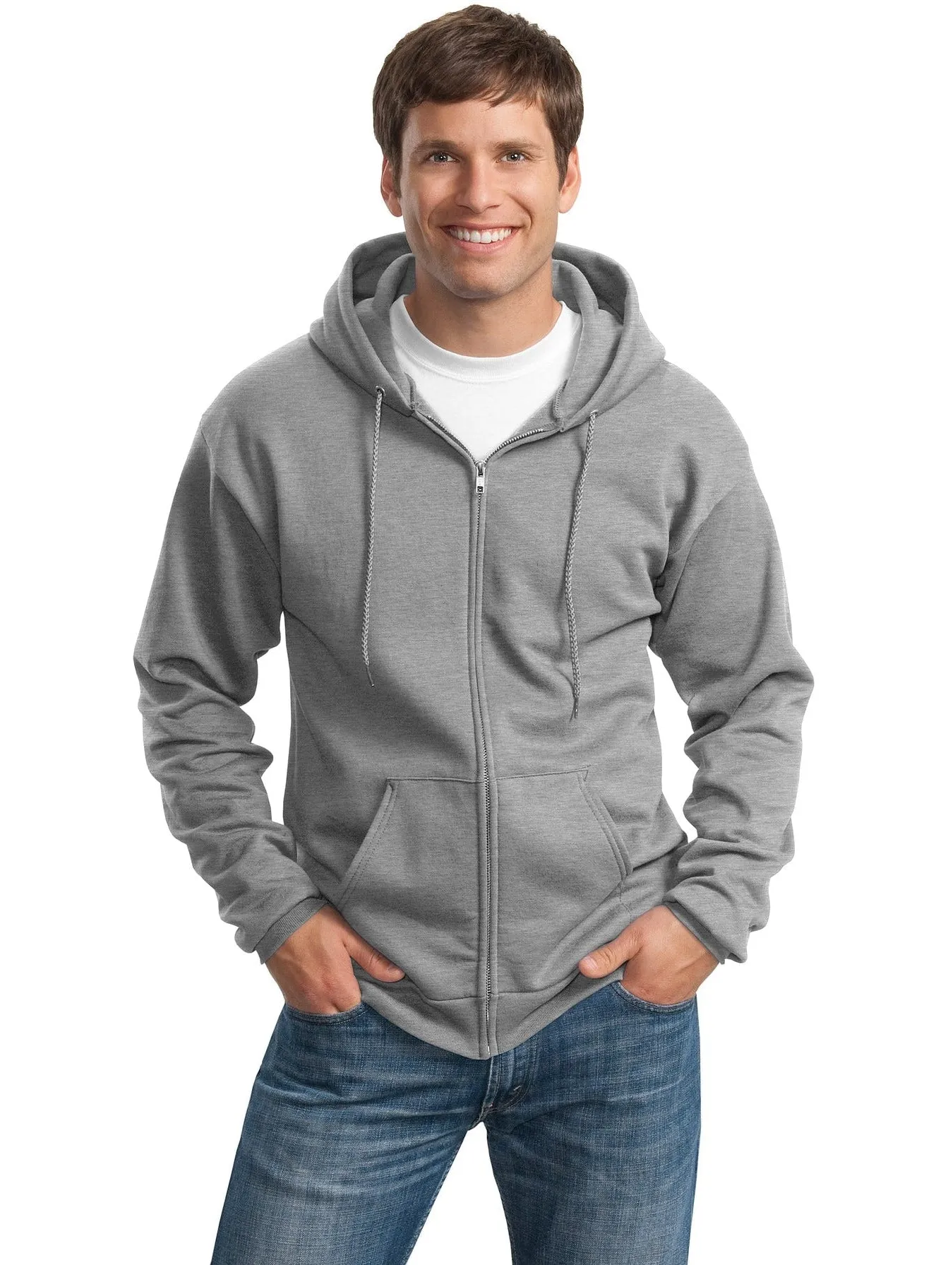 Port & Company Tall Ultimate Full- Zip Hooded Sweatshirt