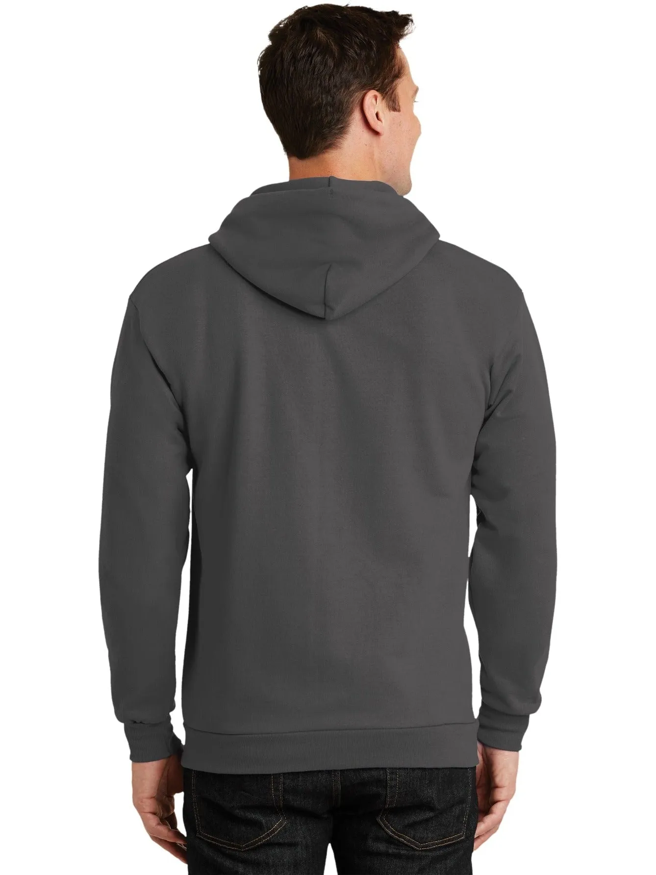 Port & Company Tall Ultimate Full- Zip Hooded Sweatshirt
