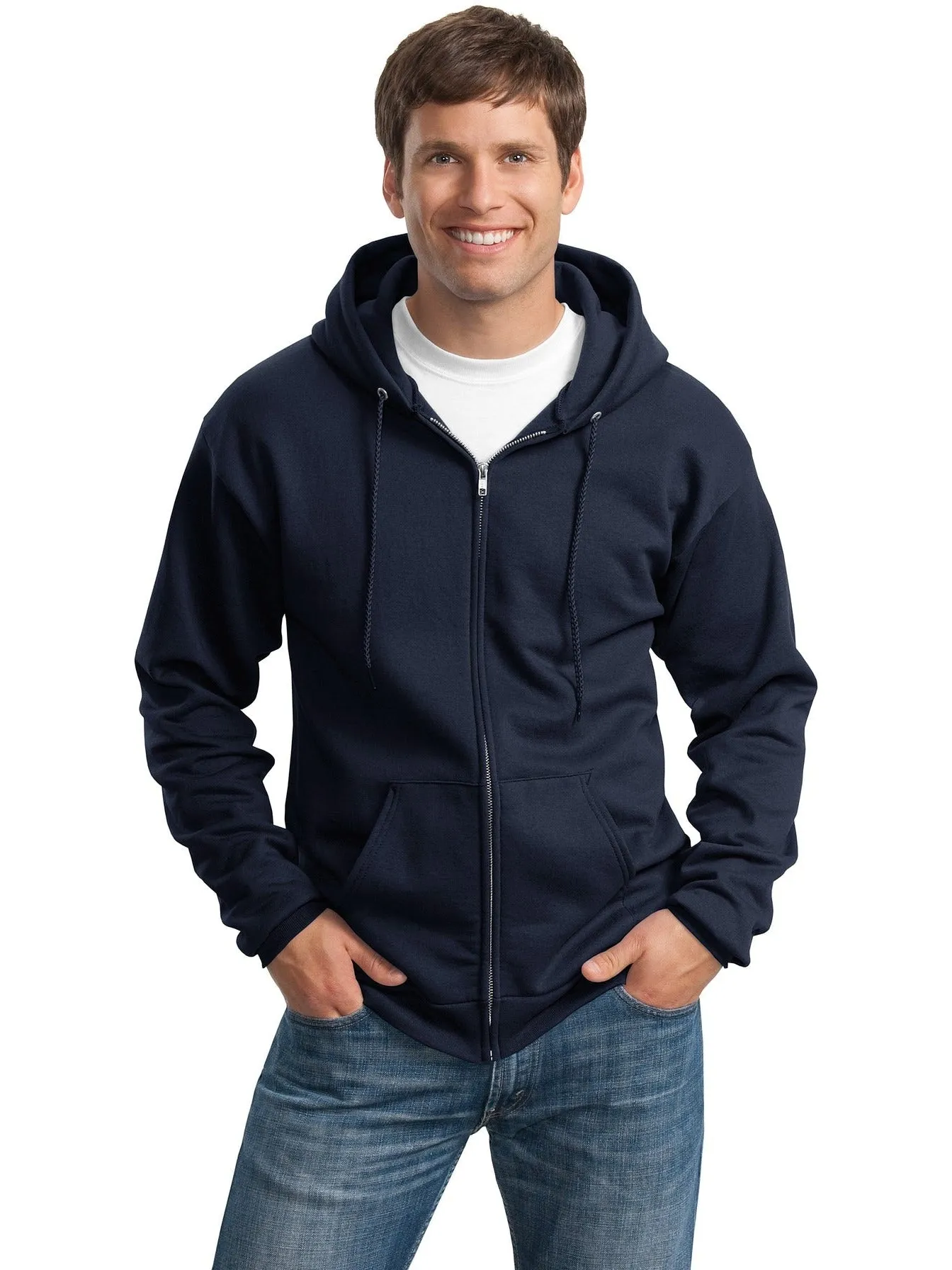 Port & Company Tall Ultimate Full- Zip Hooded Sweatshirt