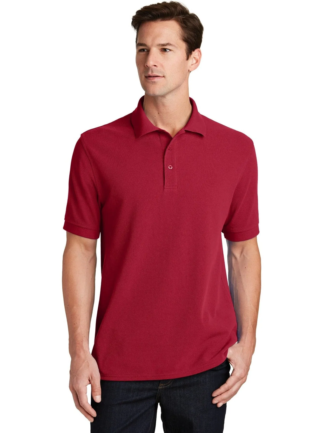 Port Authority Combed Ring Spun Pique Polo