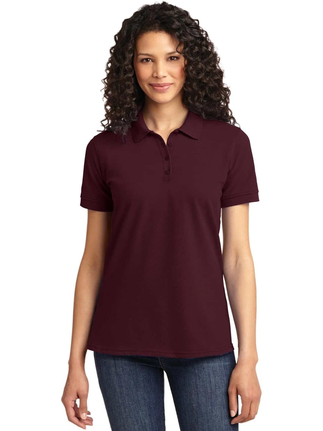 Port Authority Ladies 50/50 Pique Polo