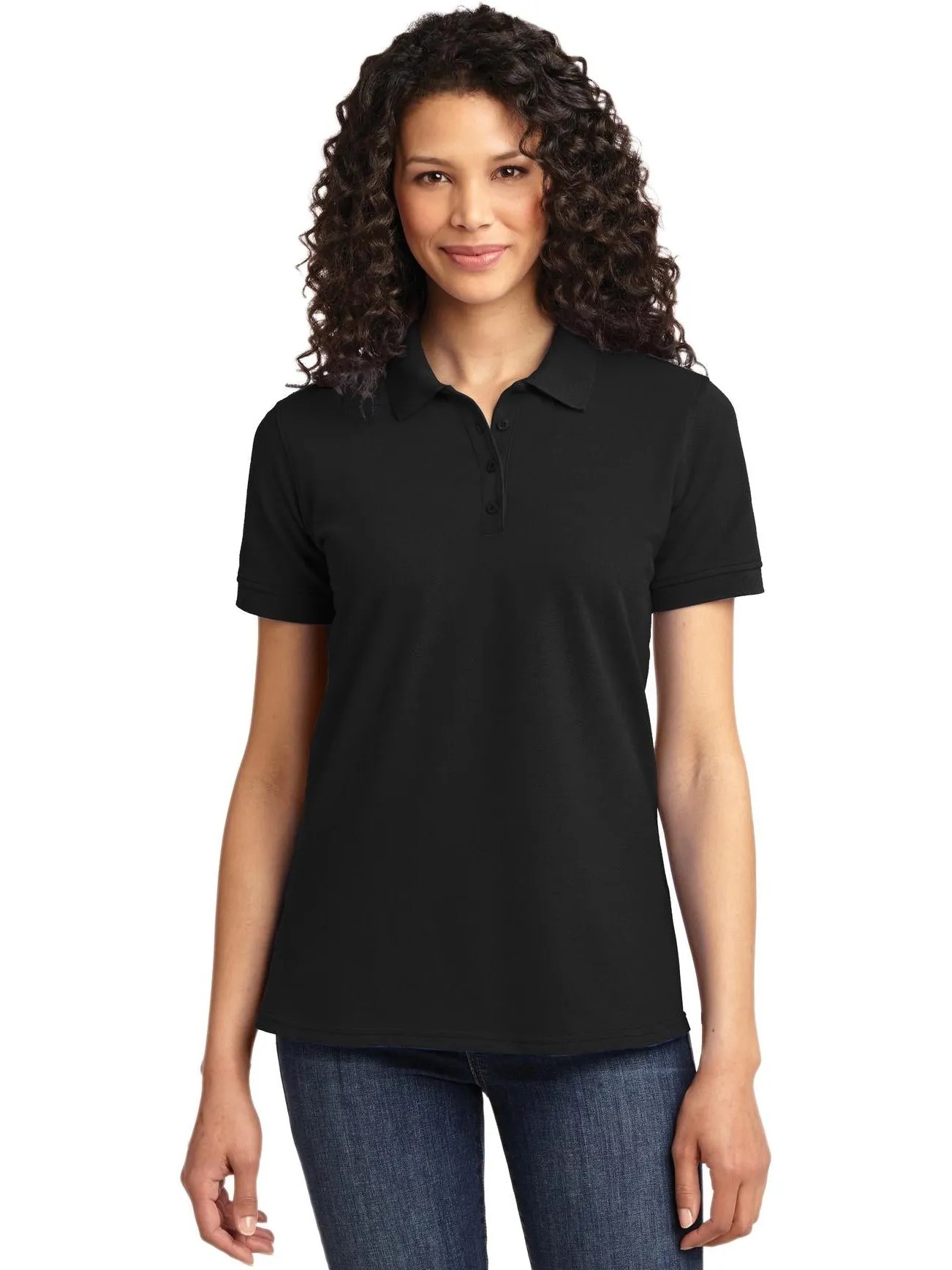 Port Authority Ladies 50/50 Pique Polo