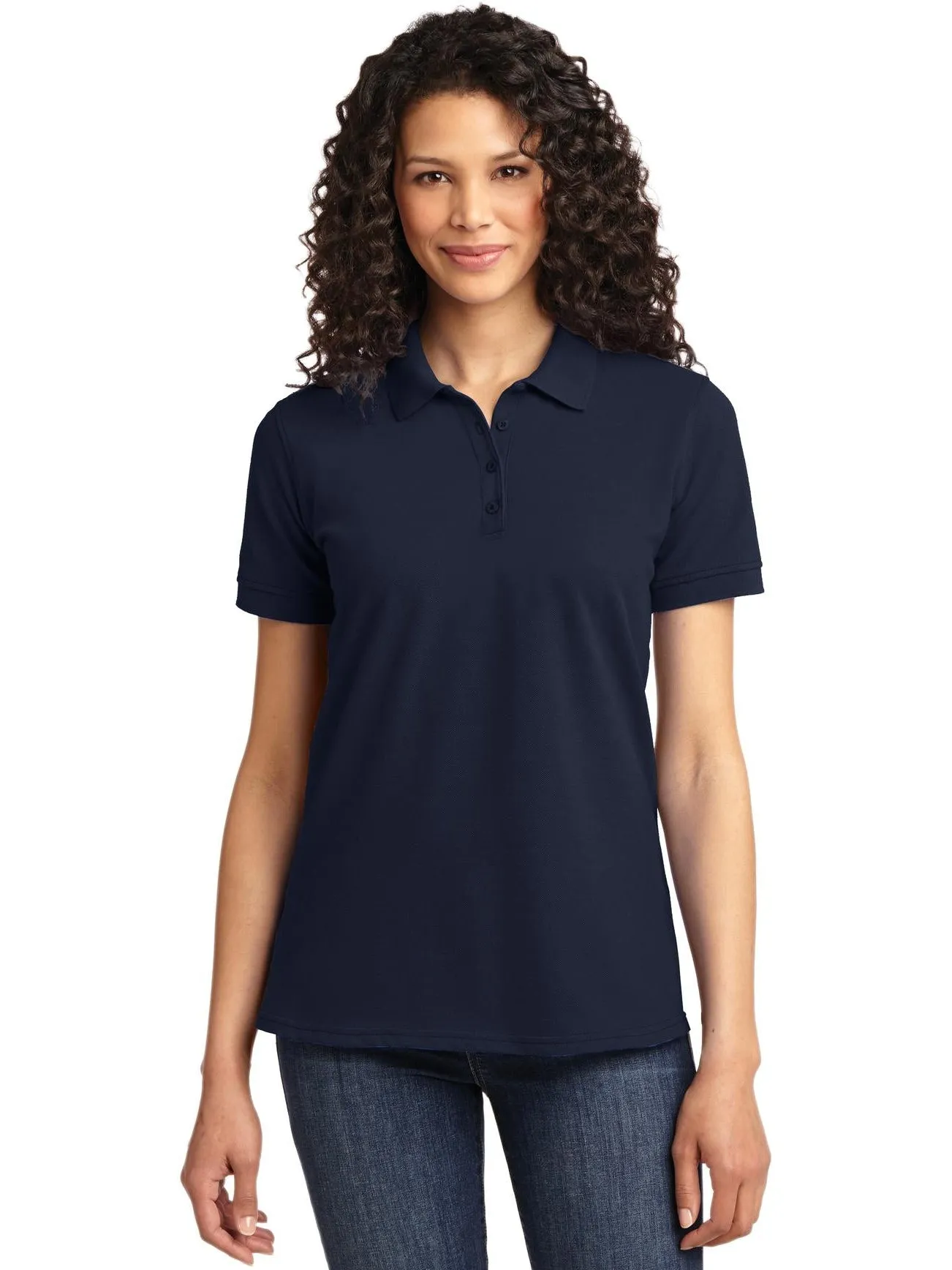 Port Authority Ladies 50/50 Pique Polo