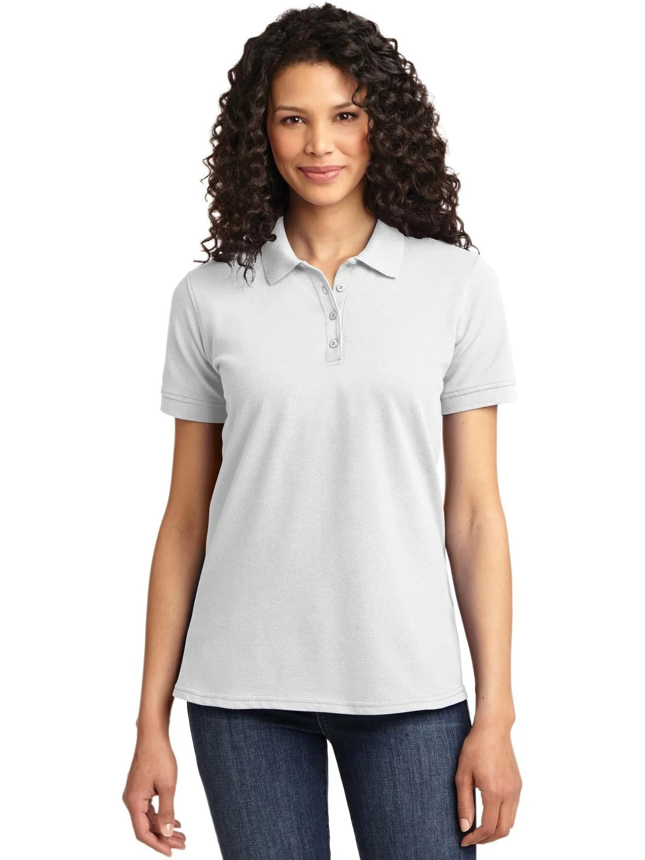Port Authority Ladies 50/50 Pique Polo
