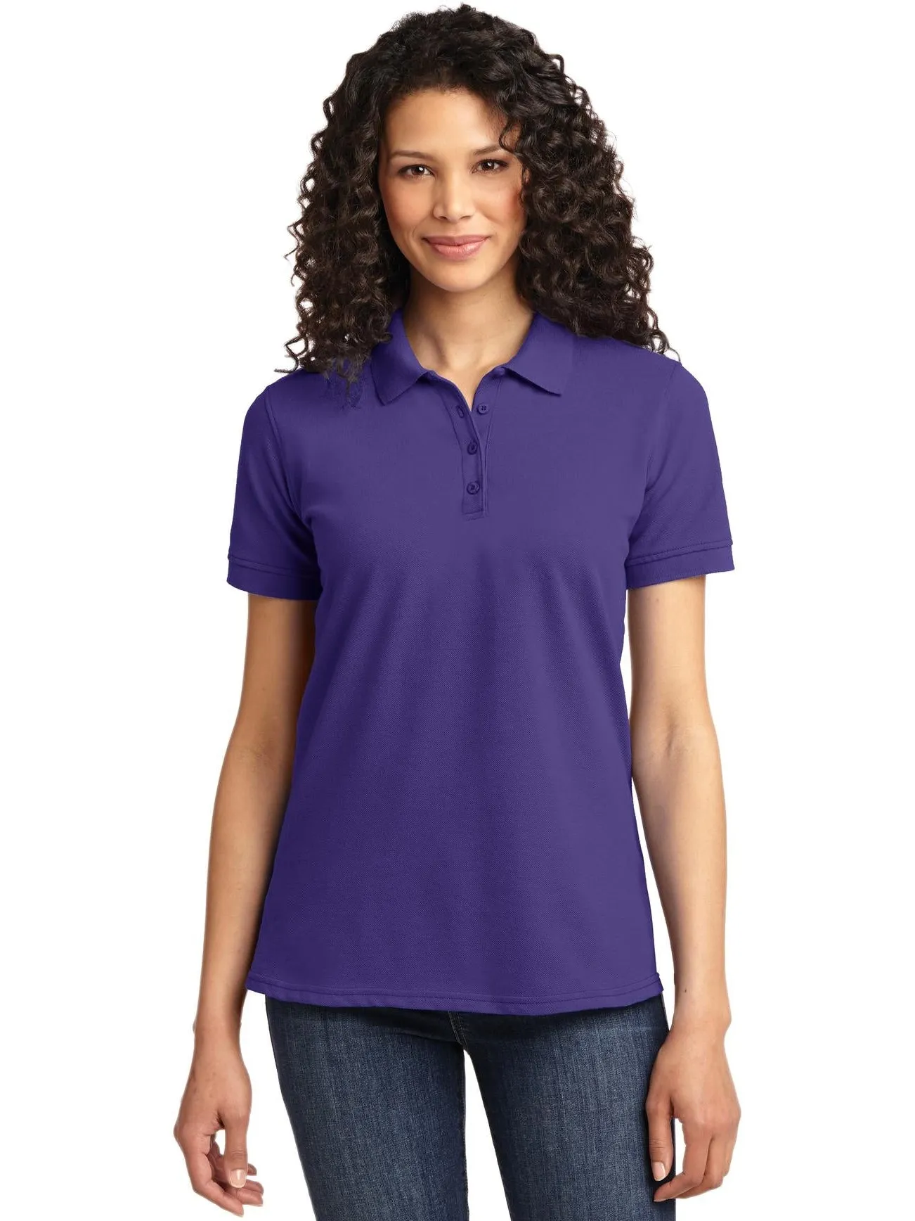 Port Authority Ladies 50/50 Pique Polo