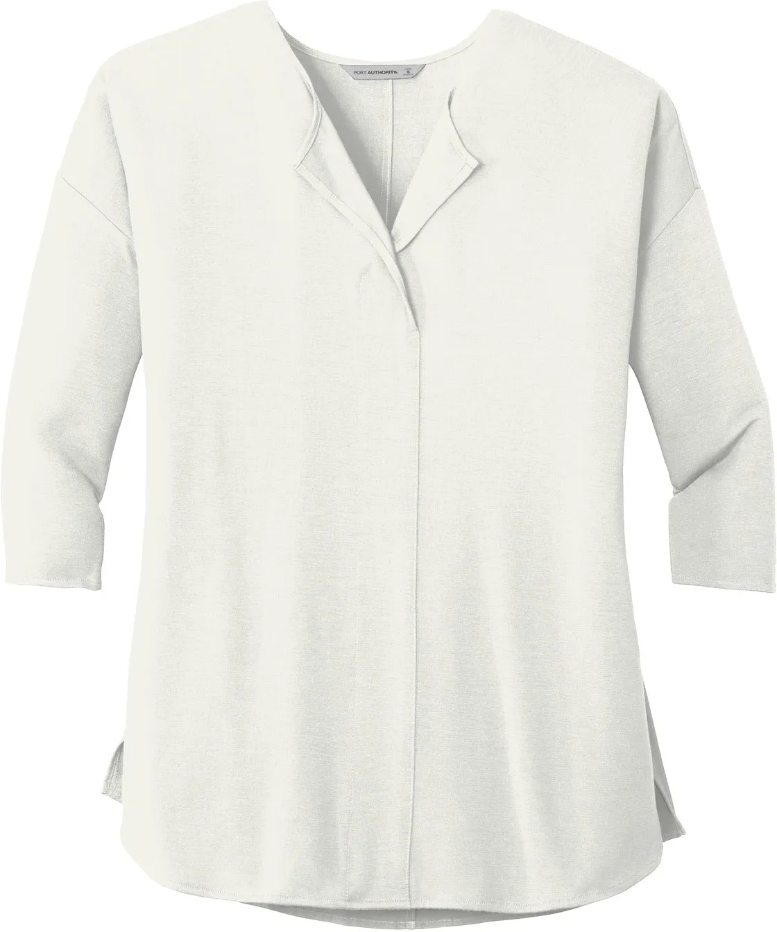 Port Authority Ladies Concept 3/4-Sleeve Soft Split Neck Top