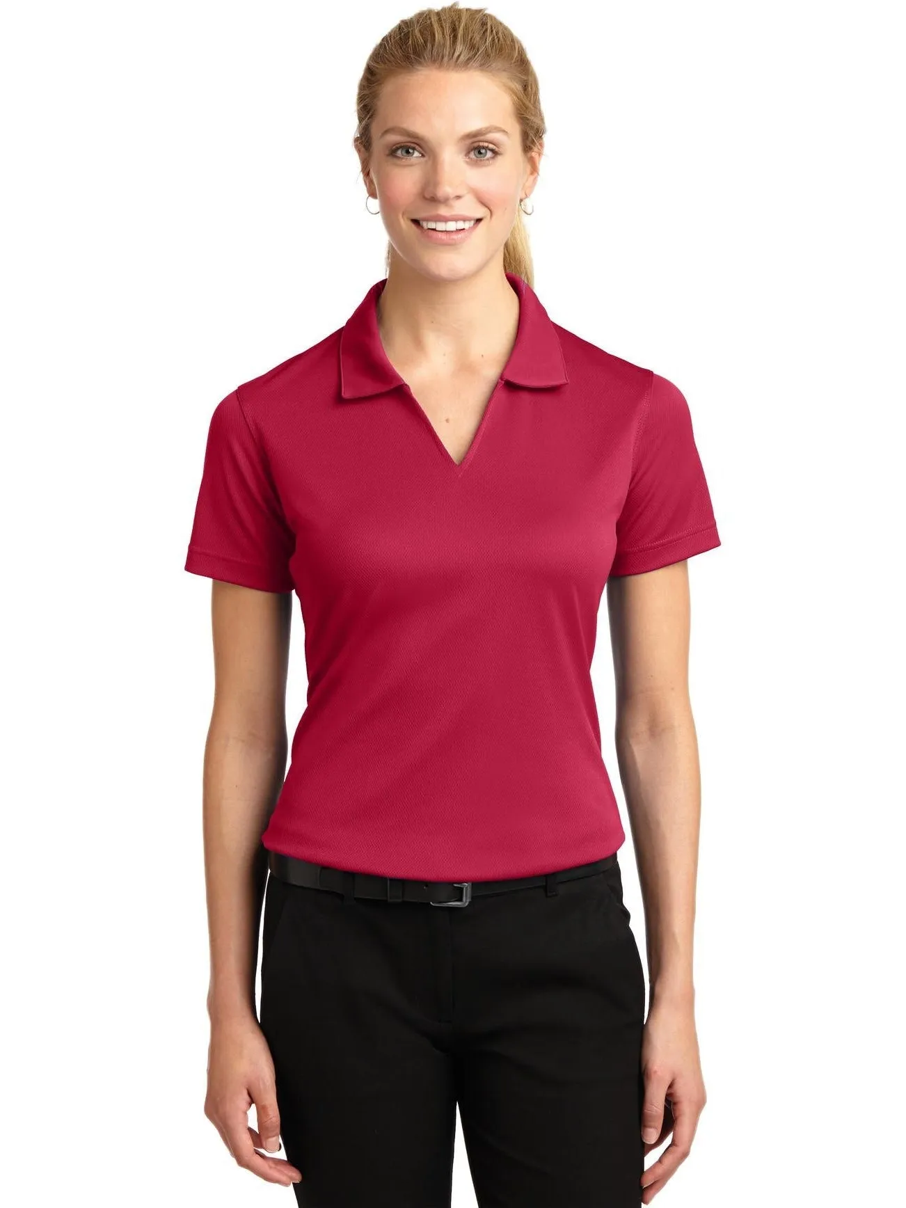 Port Authority Ladies Dri-Mesh V-Neck Polo Shirt