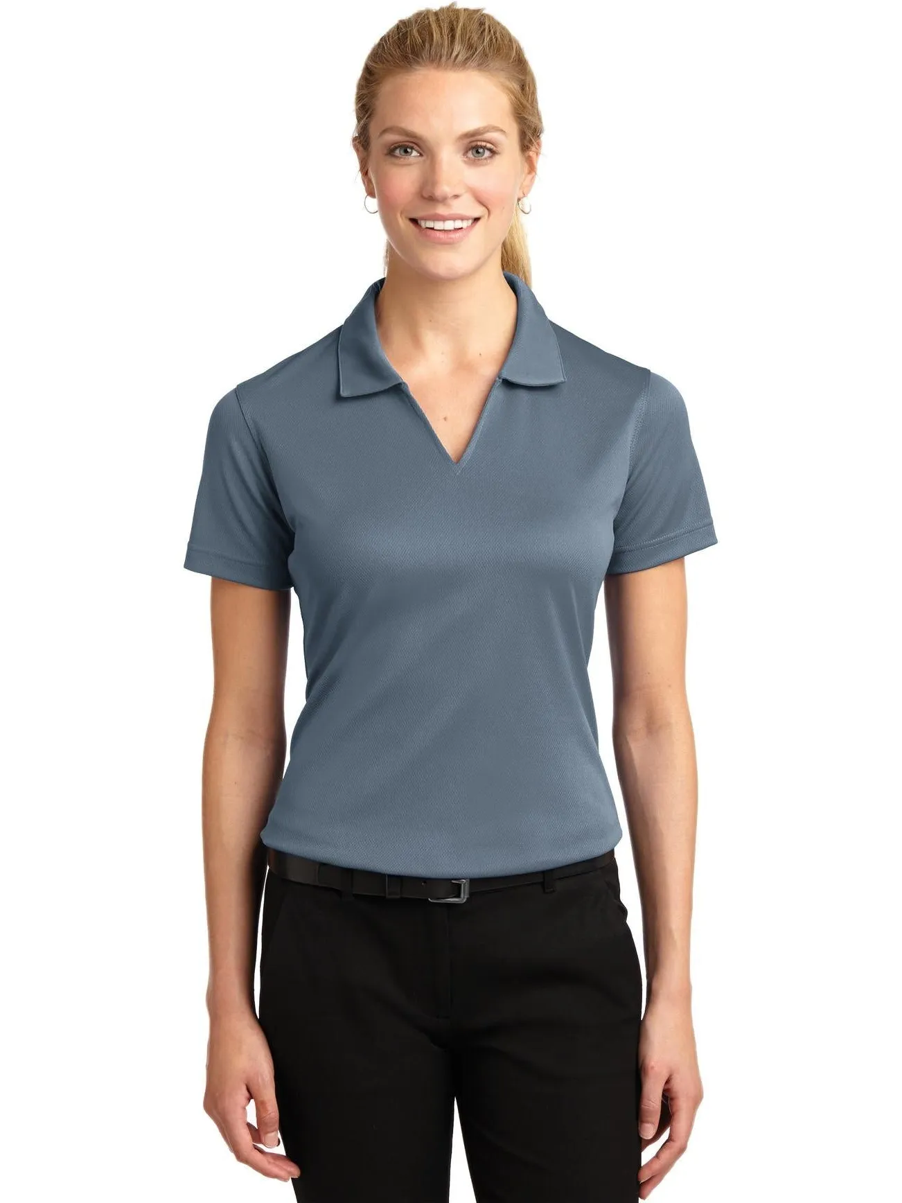 Port Authority Ladies Dri-Mesh V-Neck Polo Shirt