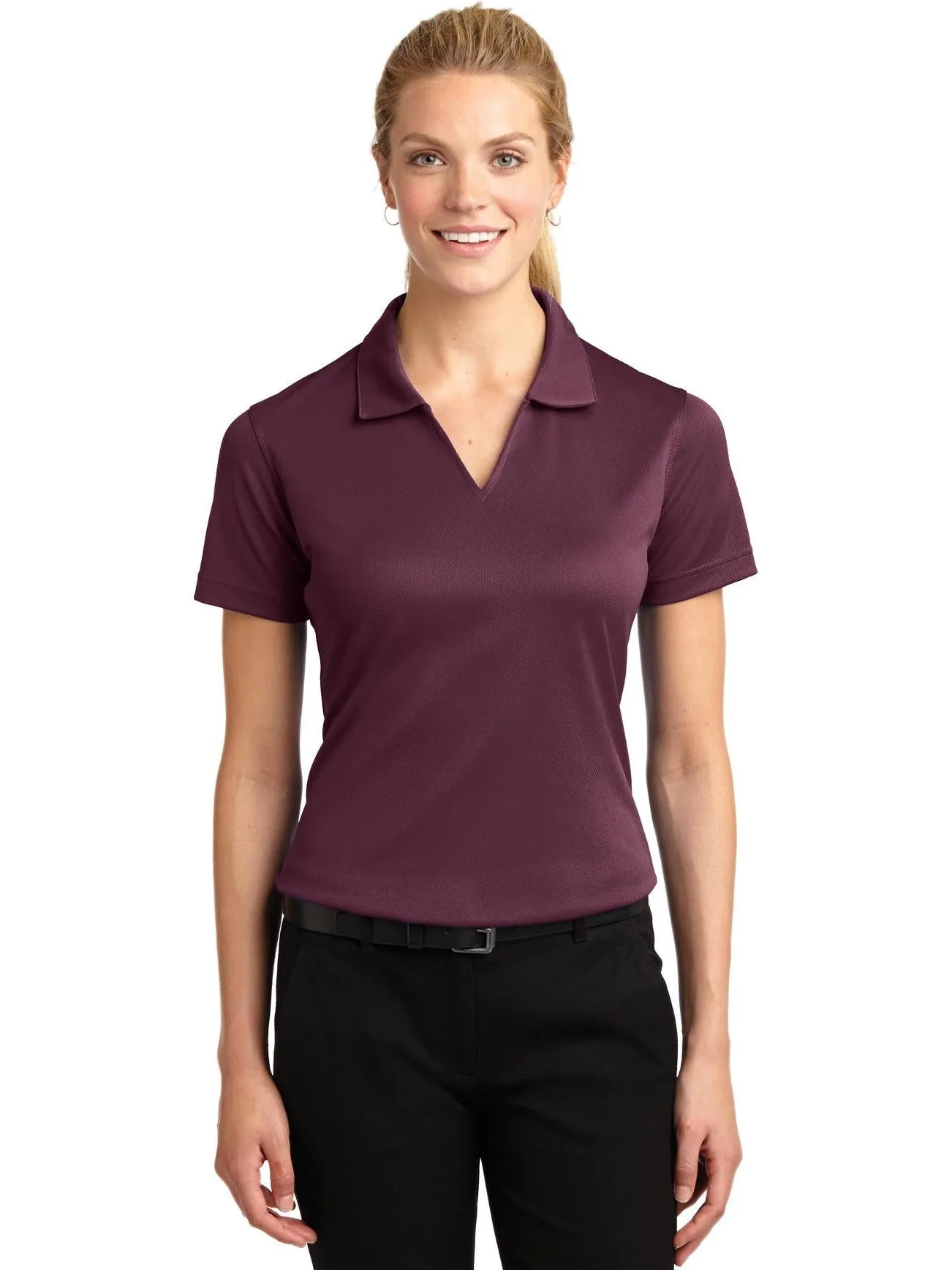 Port Authority Ladies Dri-Mesh V-Neck Polo Shirt