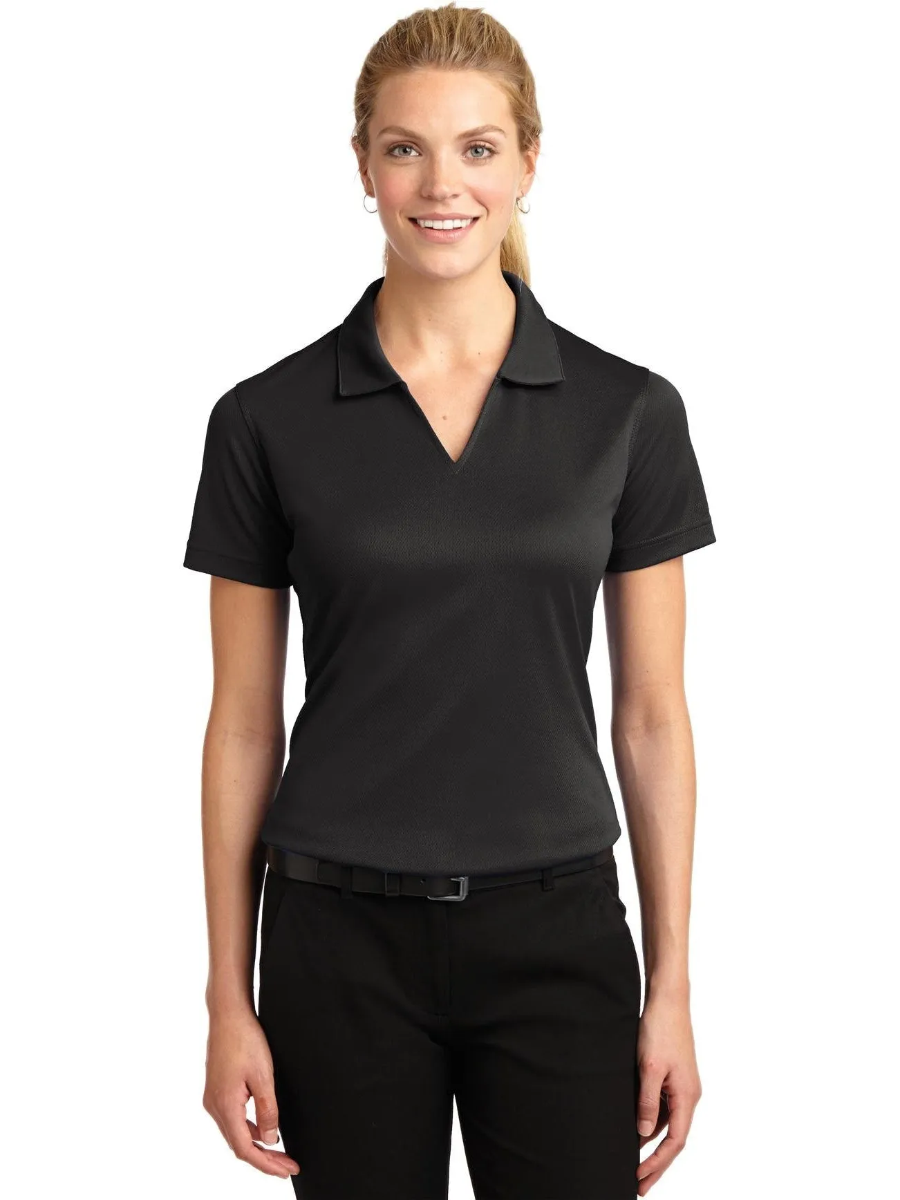 Port Authority Ladies Dri-Mesh V-Neck Polo Shirt
