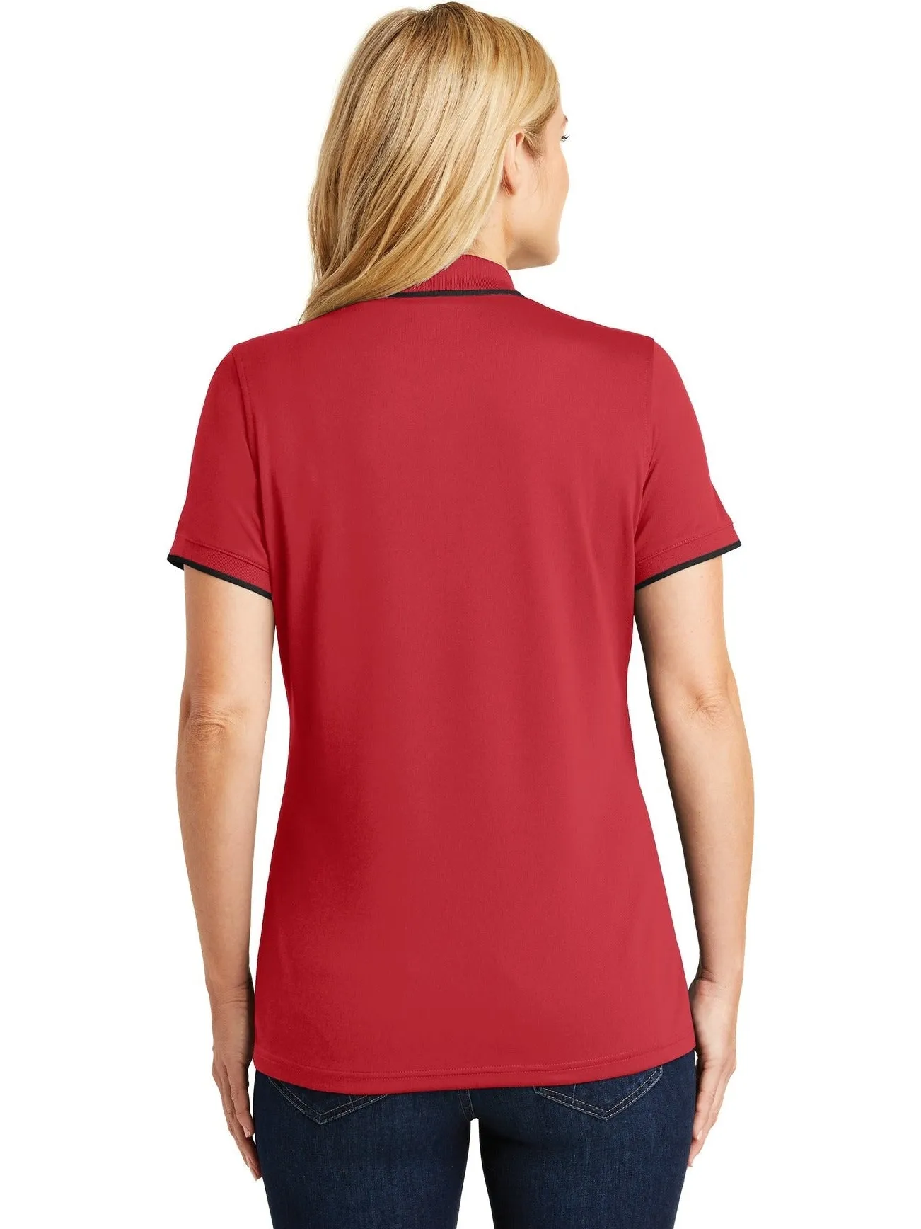 Port Authority Ladies Dry Zone UV Micro-Mesh Tipped Polo