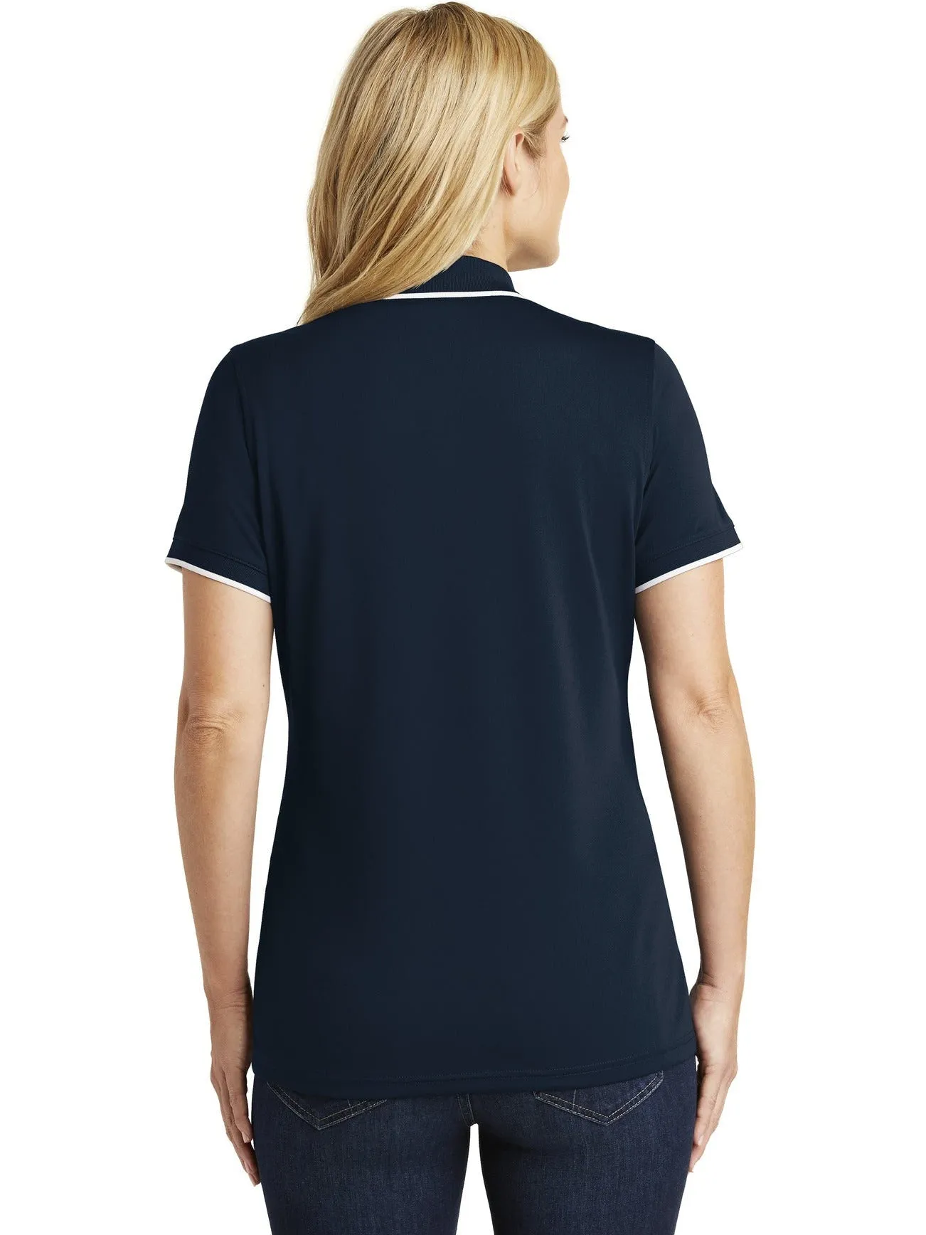 Port Authority Ladies Dry Zone UV Micro-Mesh Tipped Polo