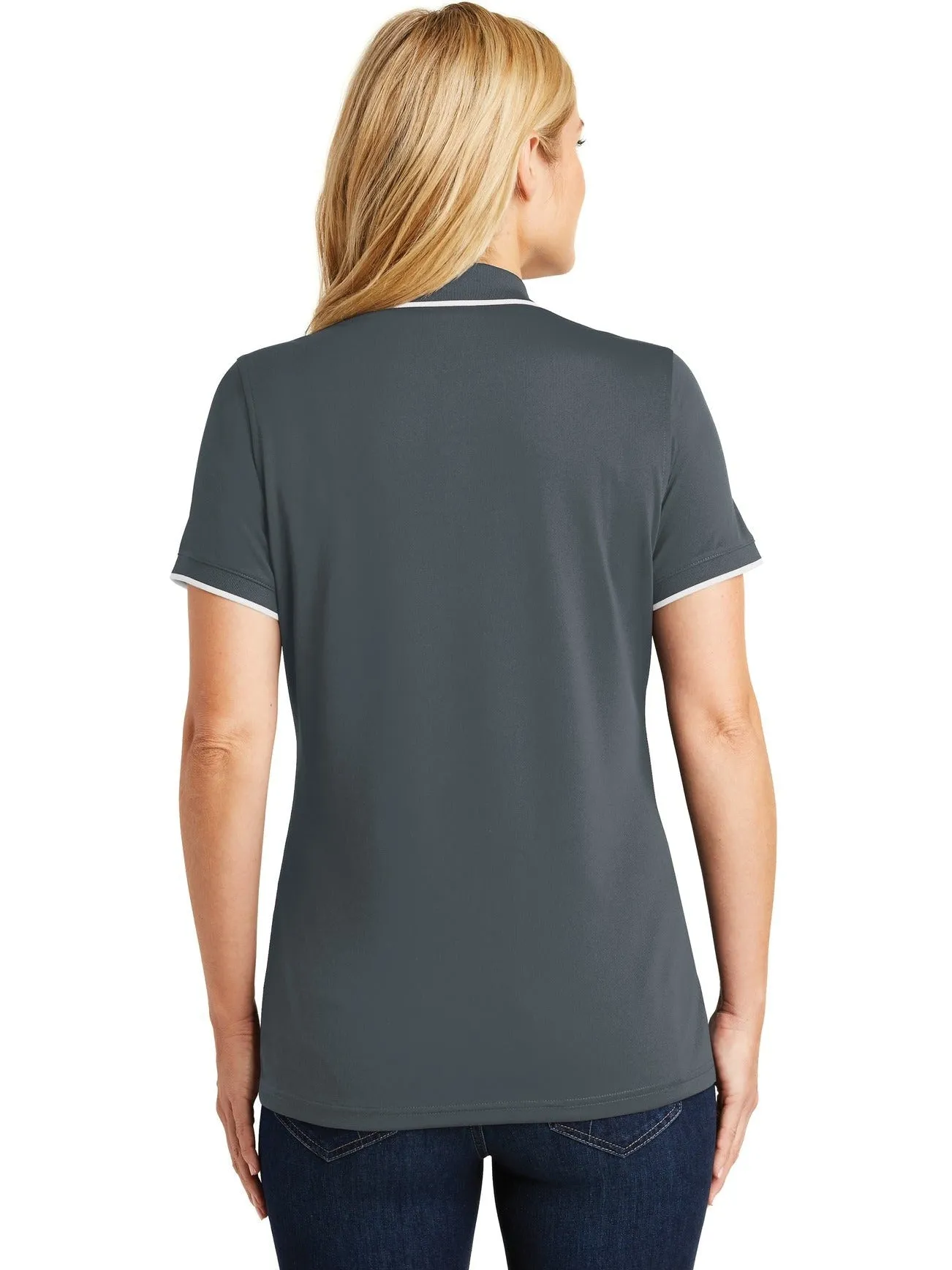 Port Authority Ladies Dry Zone UV Micro-Mesh Tipped Polo
