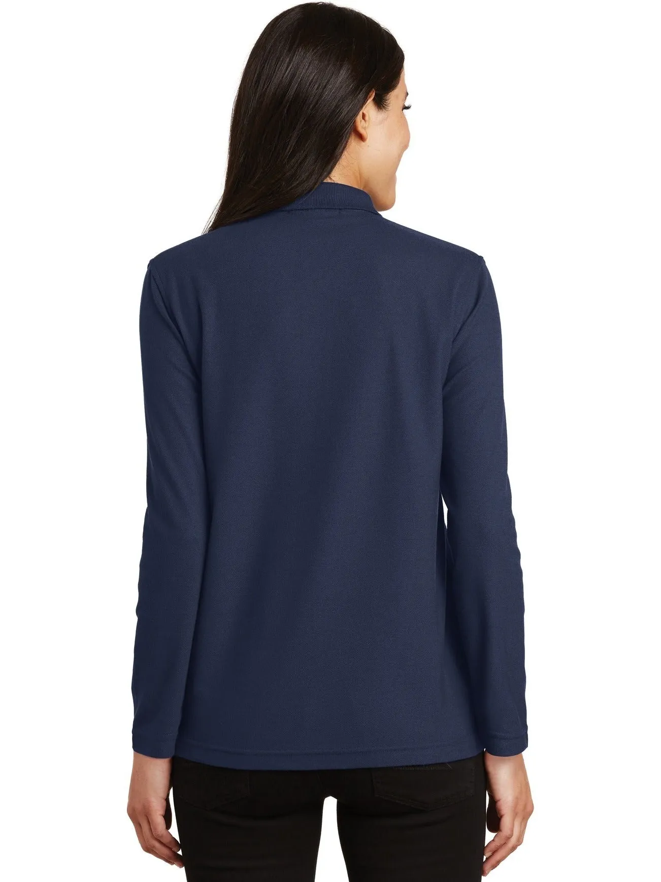 Port Authority Ladies Long Sleeve Silk Touch Polo Shirt