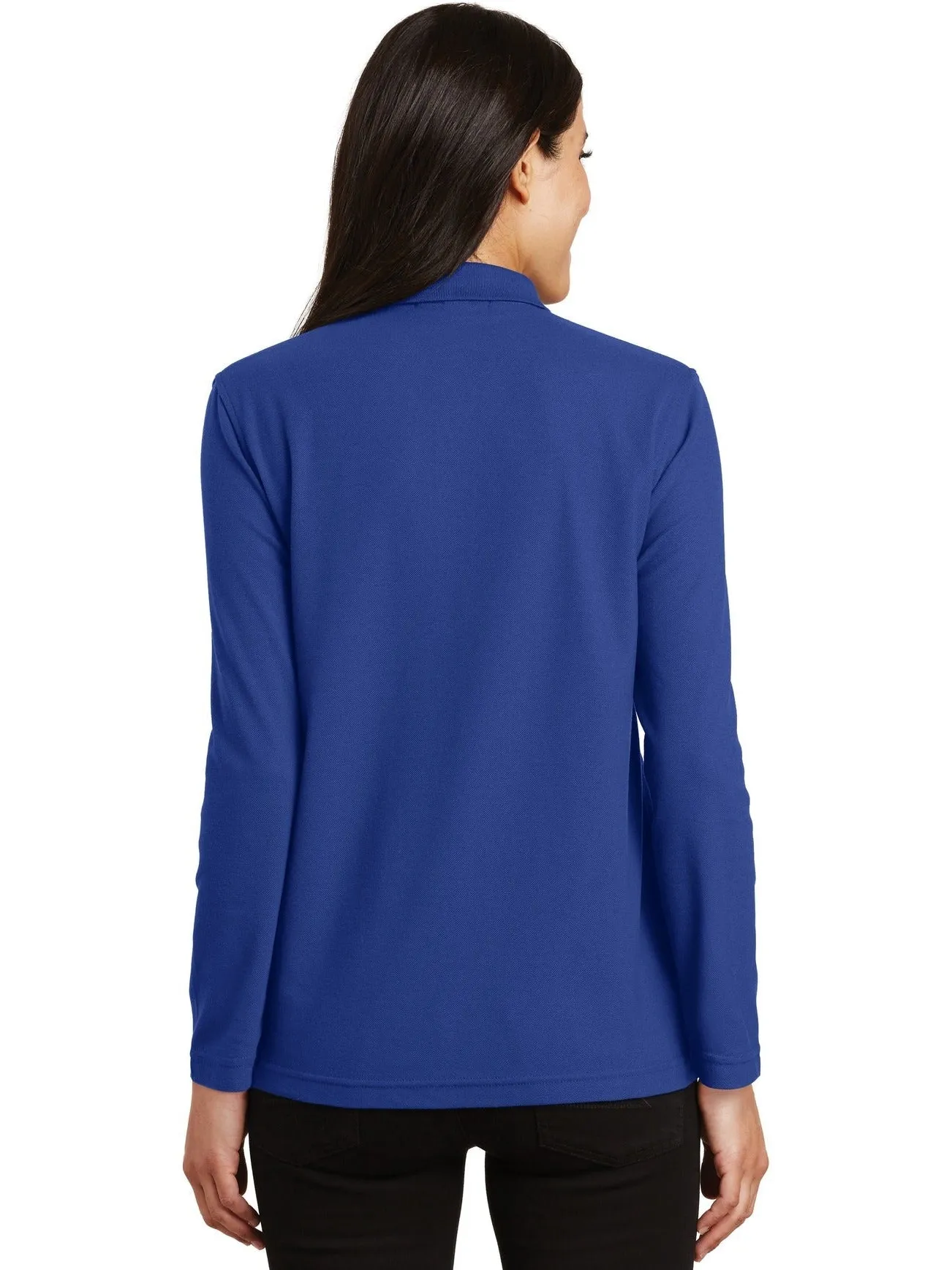 Port Authority Ladies Long Sleeve Silk Touch Polo Shirt