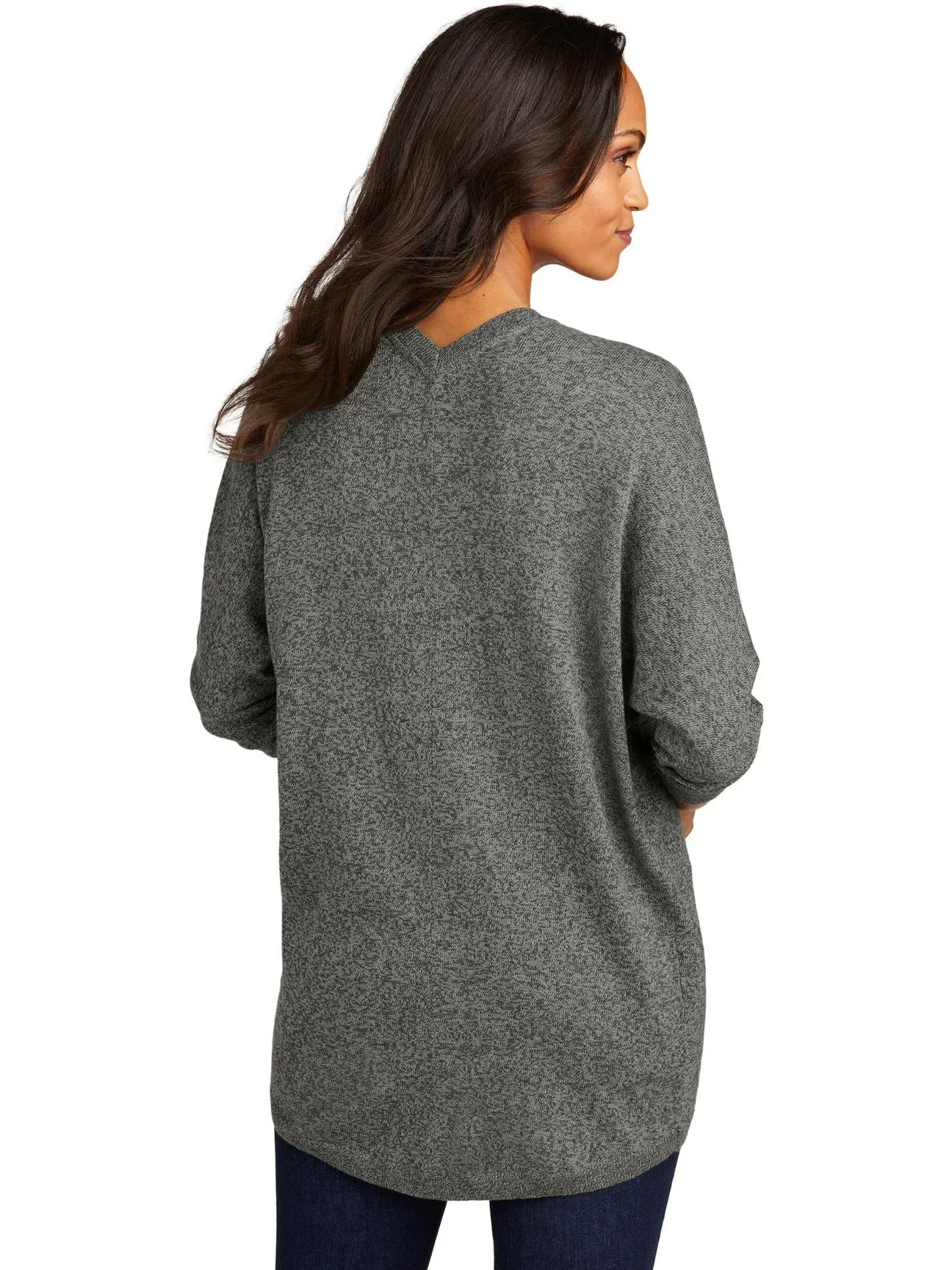 Port Authority Ladies Marled Cocoon Sweater
