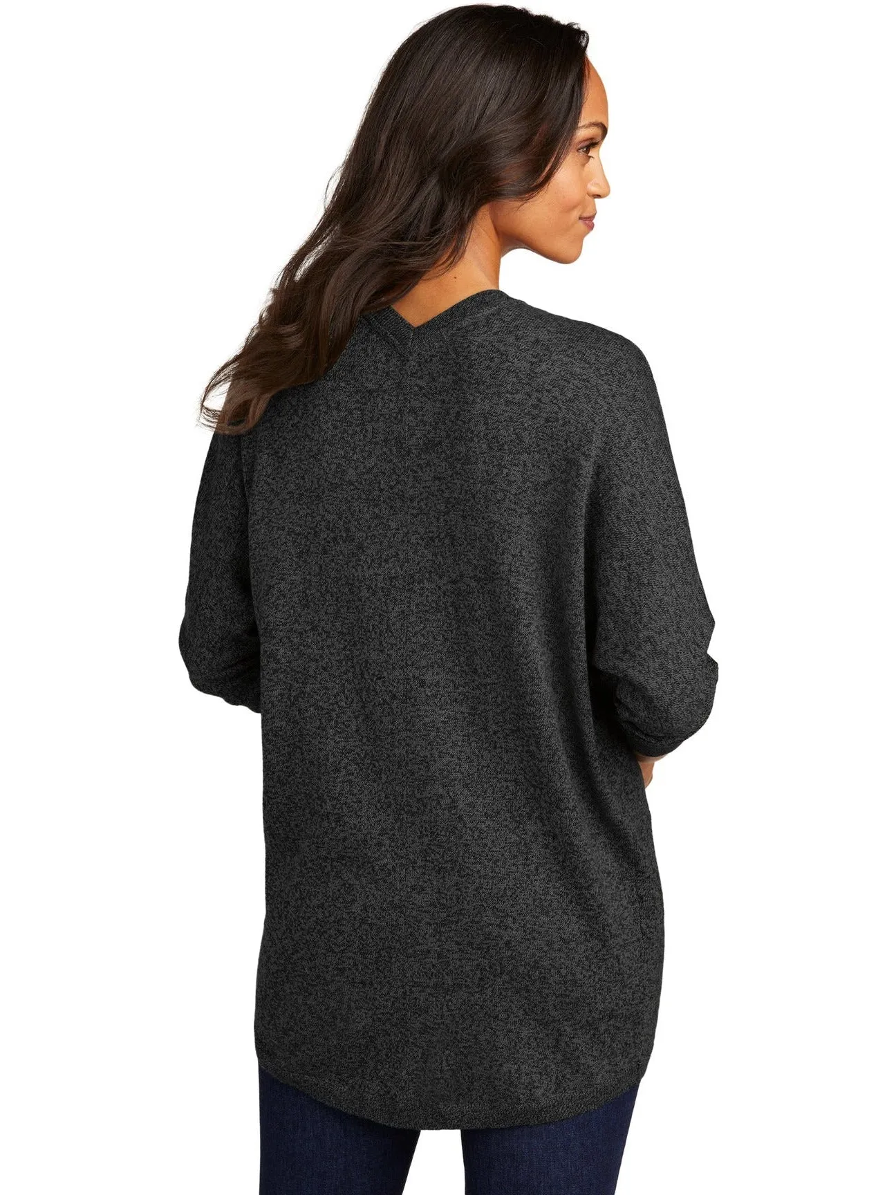 Port Authority Ladies Marled Cocoon Sweater