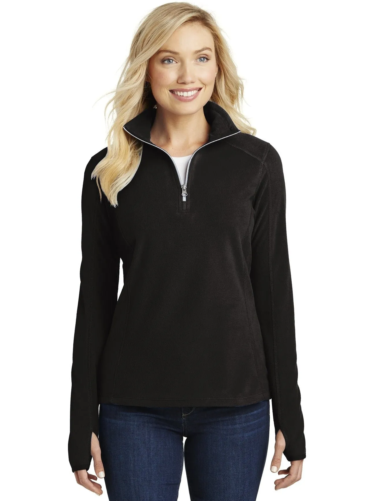 Port Authority Ladies Microfleece 1/2 Zip Pullover