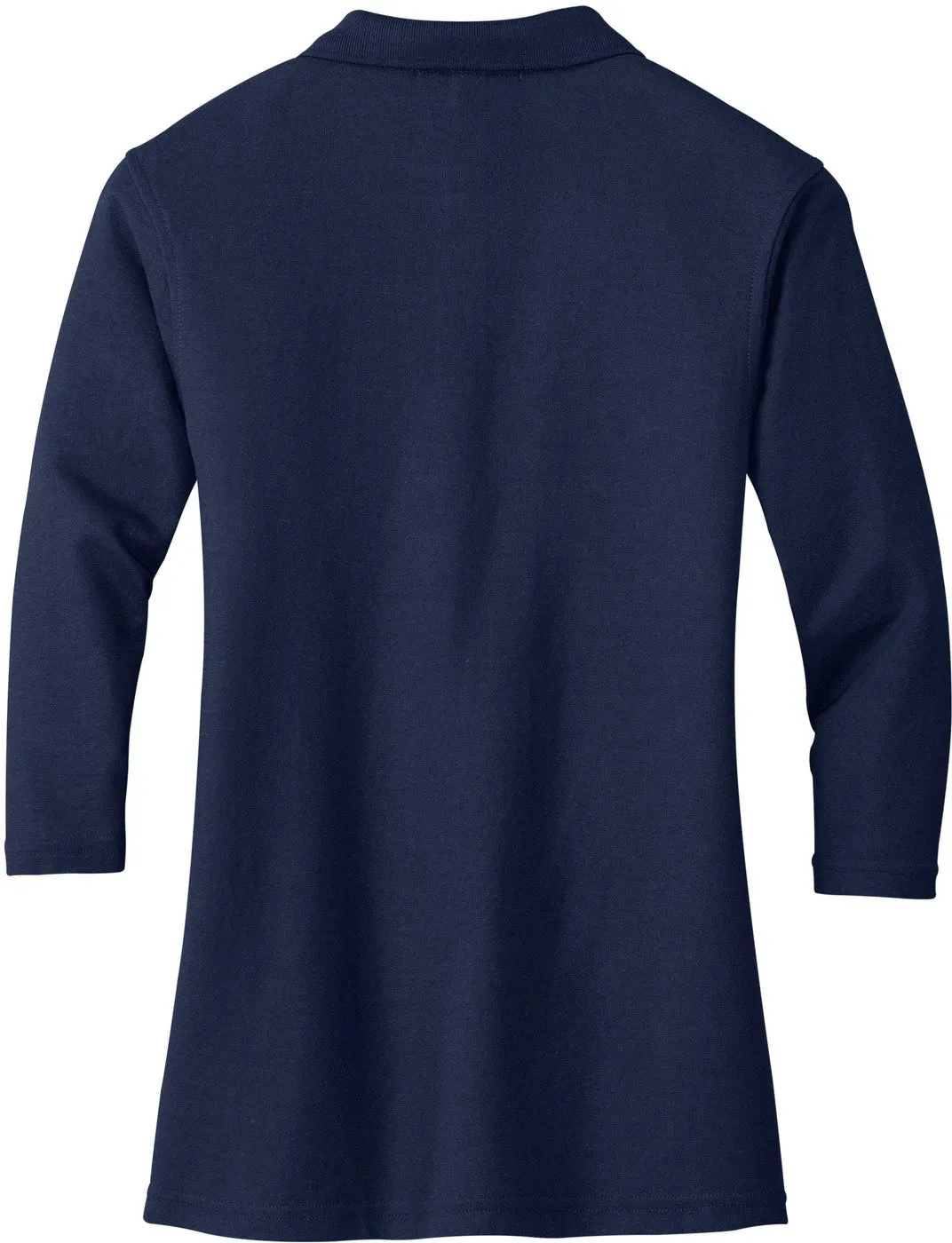 Port Authority Ladies Silk Touch 3/4 Sleeve Polo