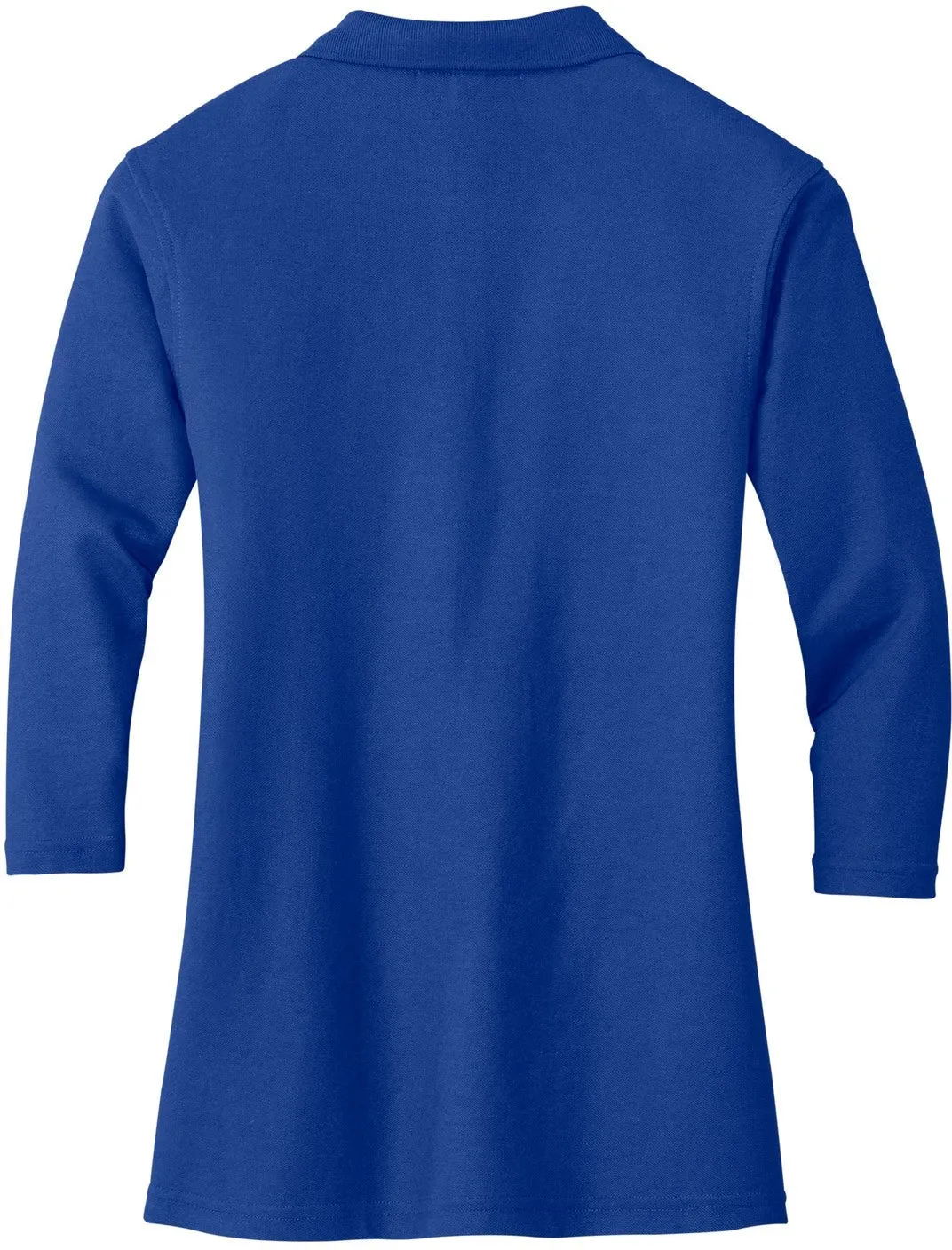 Port Authority Ladies Silk Touch 3/4 Sleeve Polo