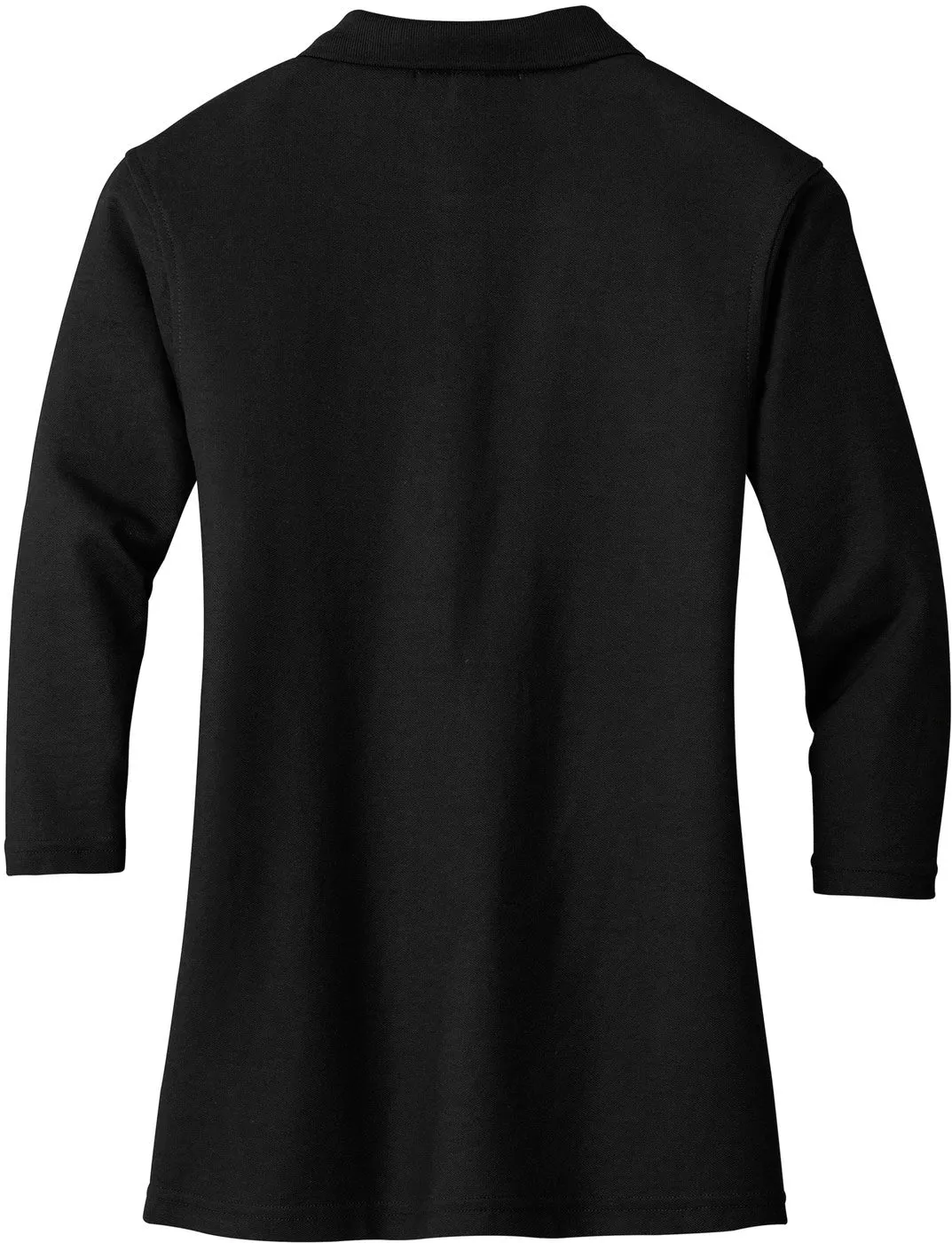 Port Authority Ladies Silk Touch 3/4 Sleeve Polo