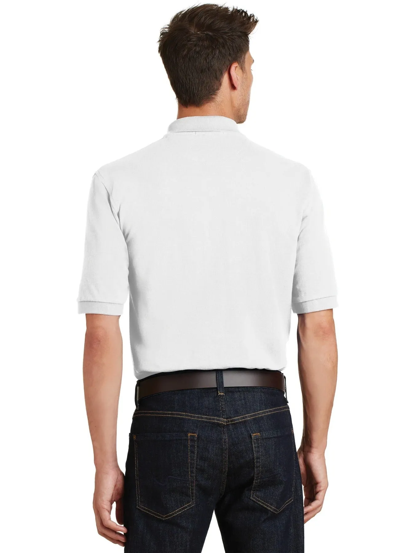 Port Authority Pique Knit Polo Shirt with Pocket