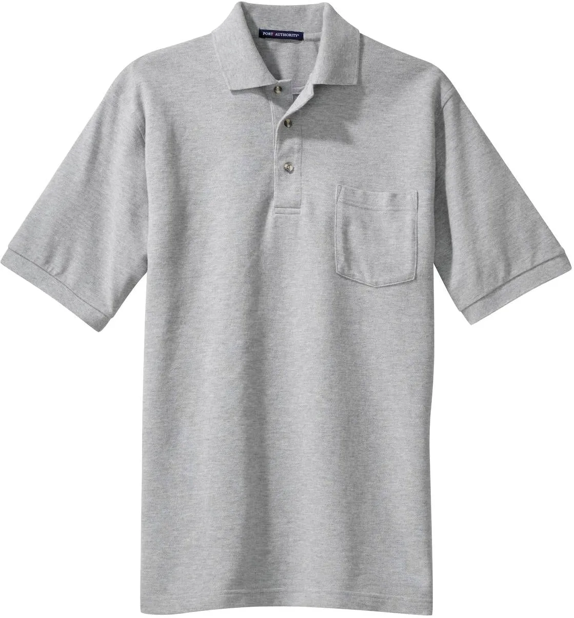 Port Authority Pique Knit Polo Shirt with Pocket