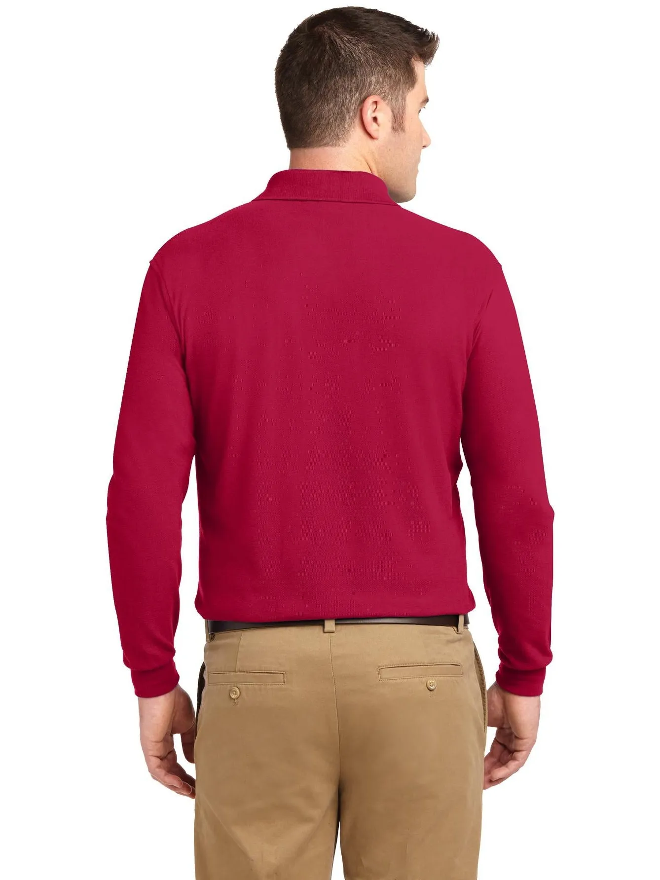Port Authority Silk Touch Long Sleeve Polo