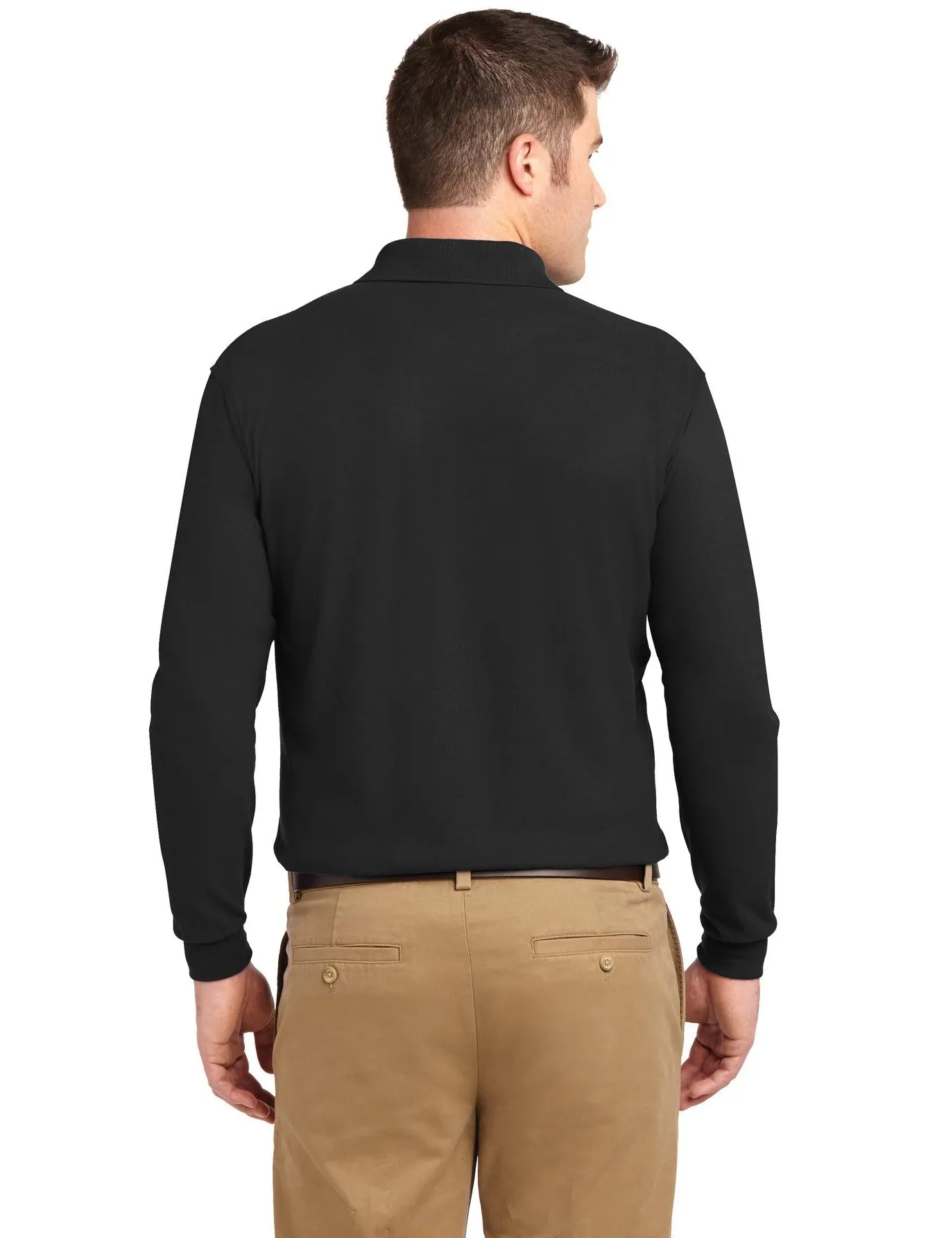 Port Authority Silk Touch Long Sleeve Polo