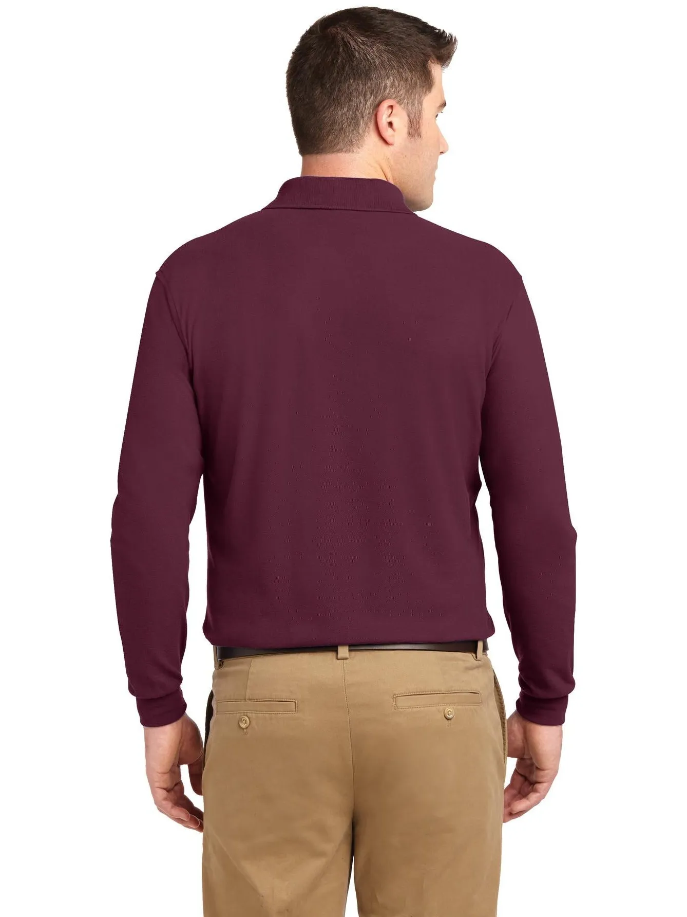 Port Authority Silk Touch Long Sleeve Polo